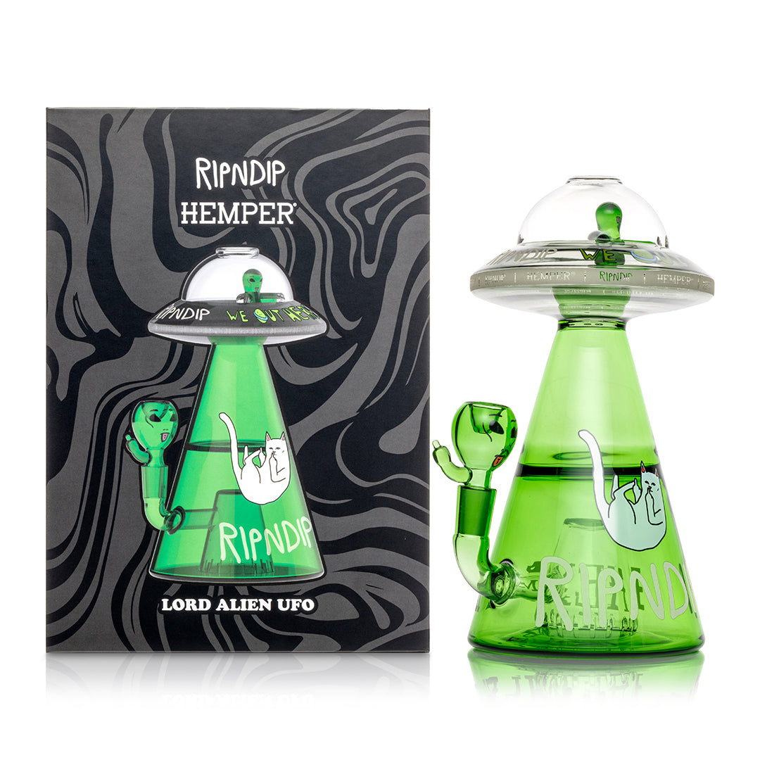 RIPNDIP Lord Alien UFO Beaker (Green)