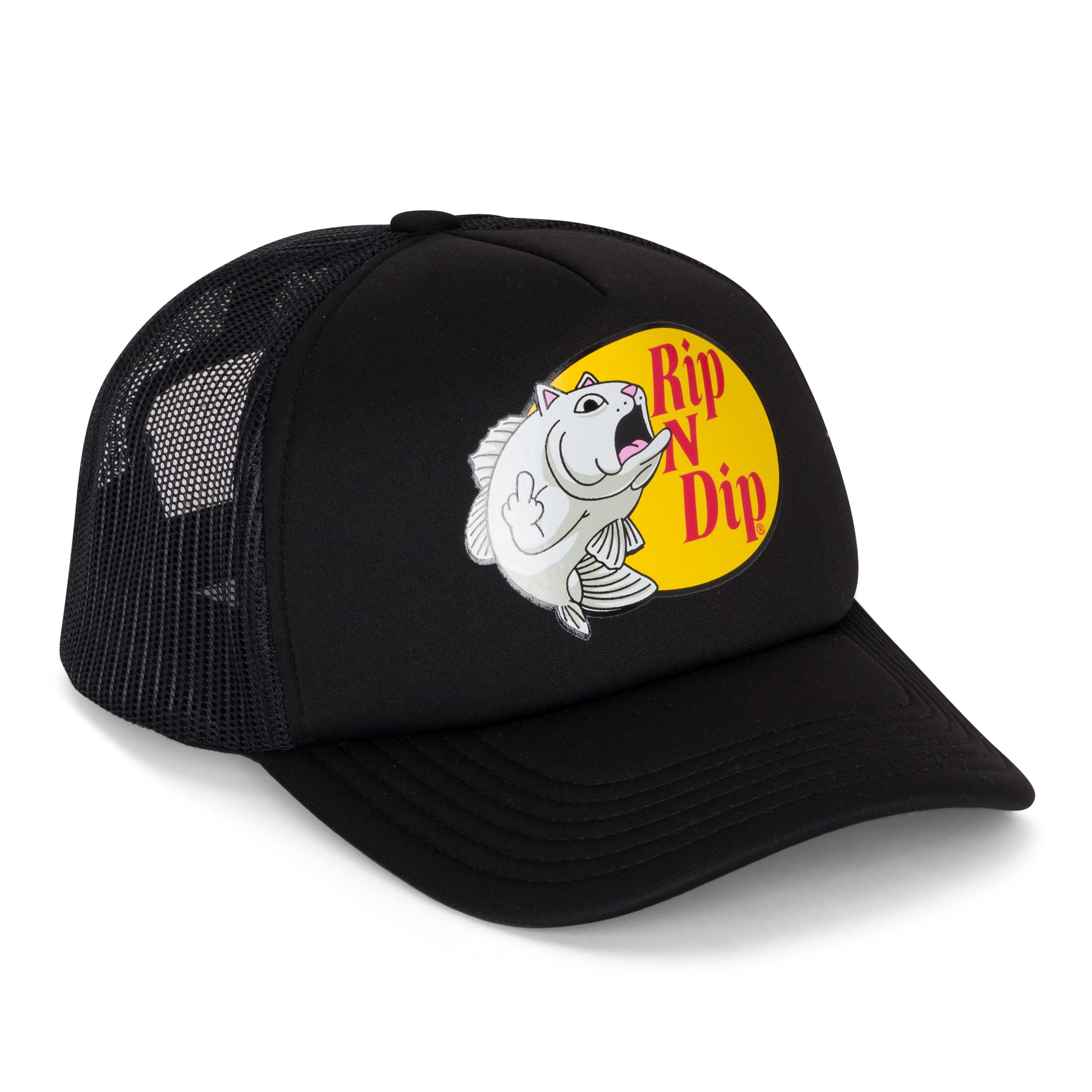 CUSTOM TRUCKER HAT - BLACK - Rahfish