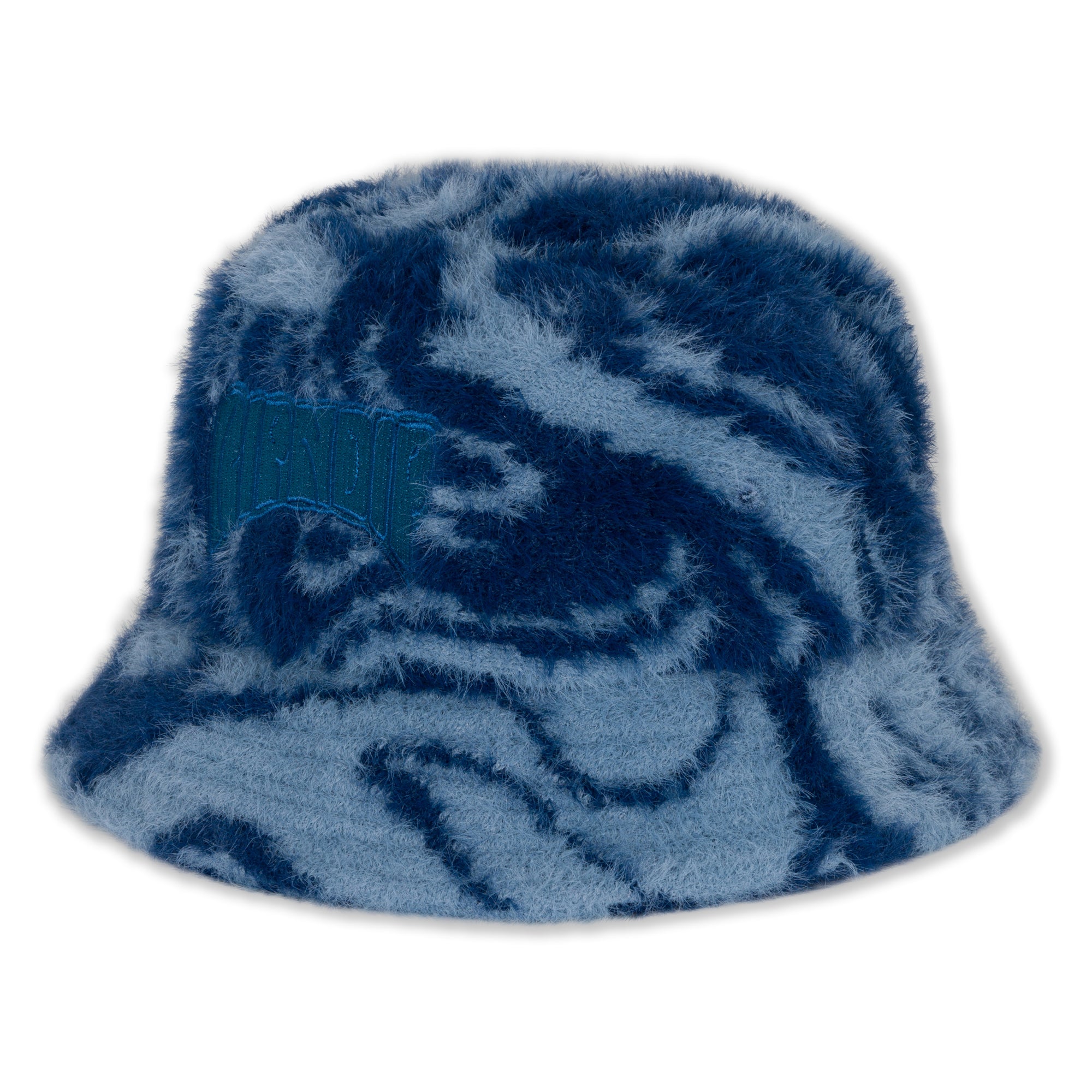 RIPNDIP Psychedelic Faux Mohair Bucket Hat (Dark Slate)