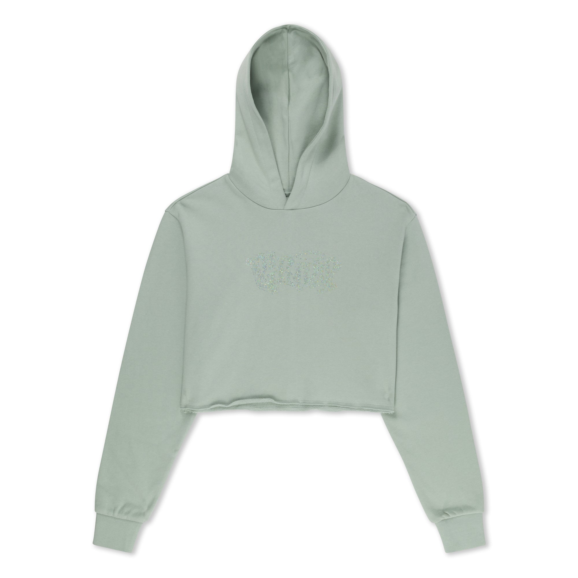 RIPNDIP Angels Cropped Hoodie (Sage Grey)