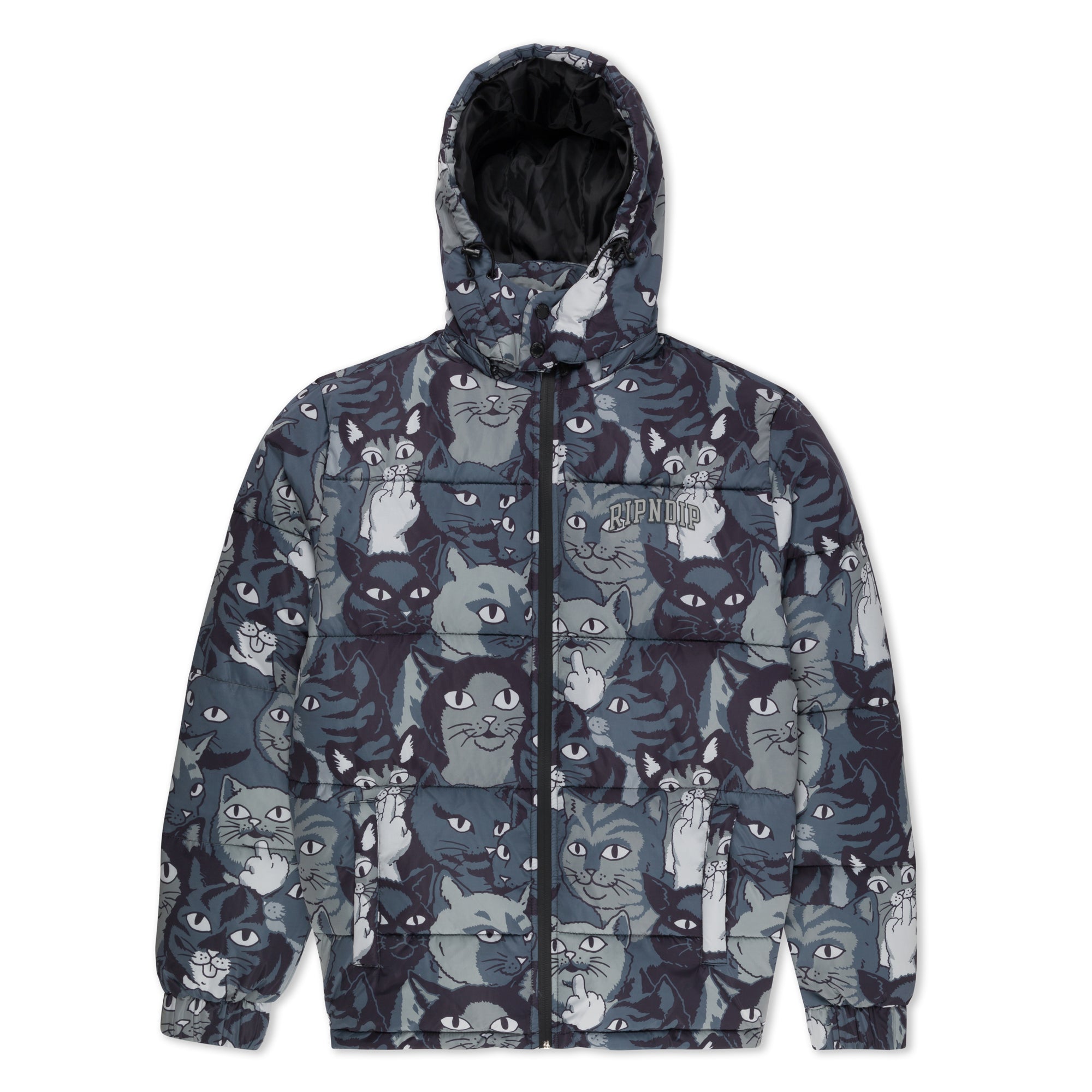 RIPNDIP Family Tree Puffer Jacket (Black)