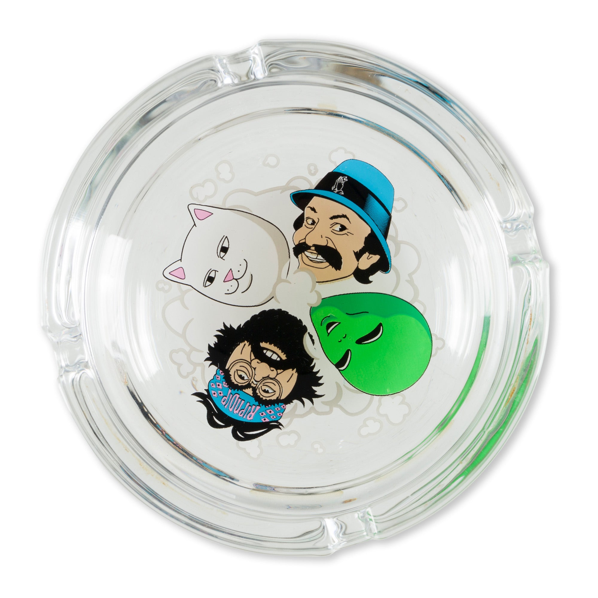 RIPNDIP Puff Puff Glass Ash Tray (Clear)