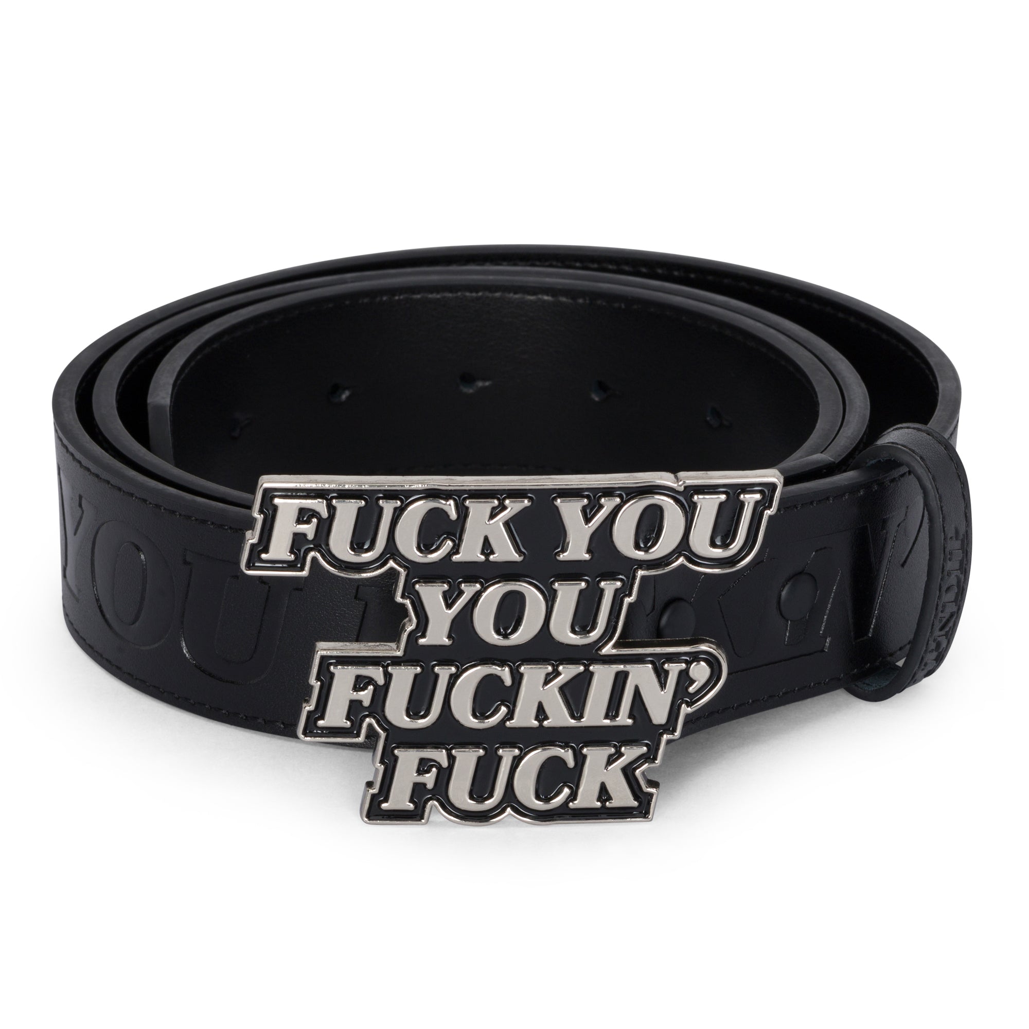 RIPNDIP Fuckin Fuck Leather Belt (Black)