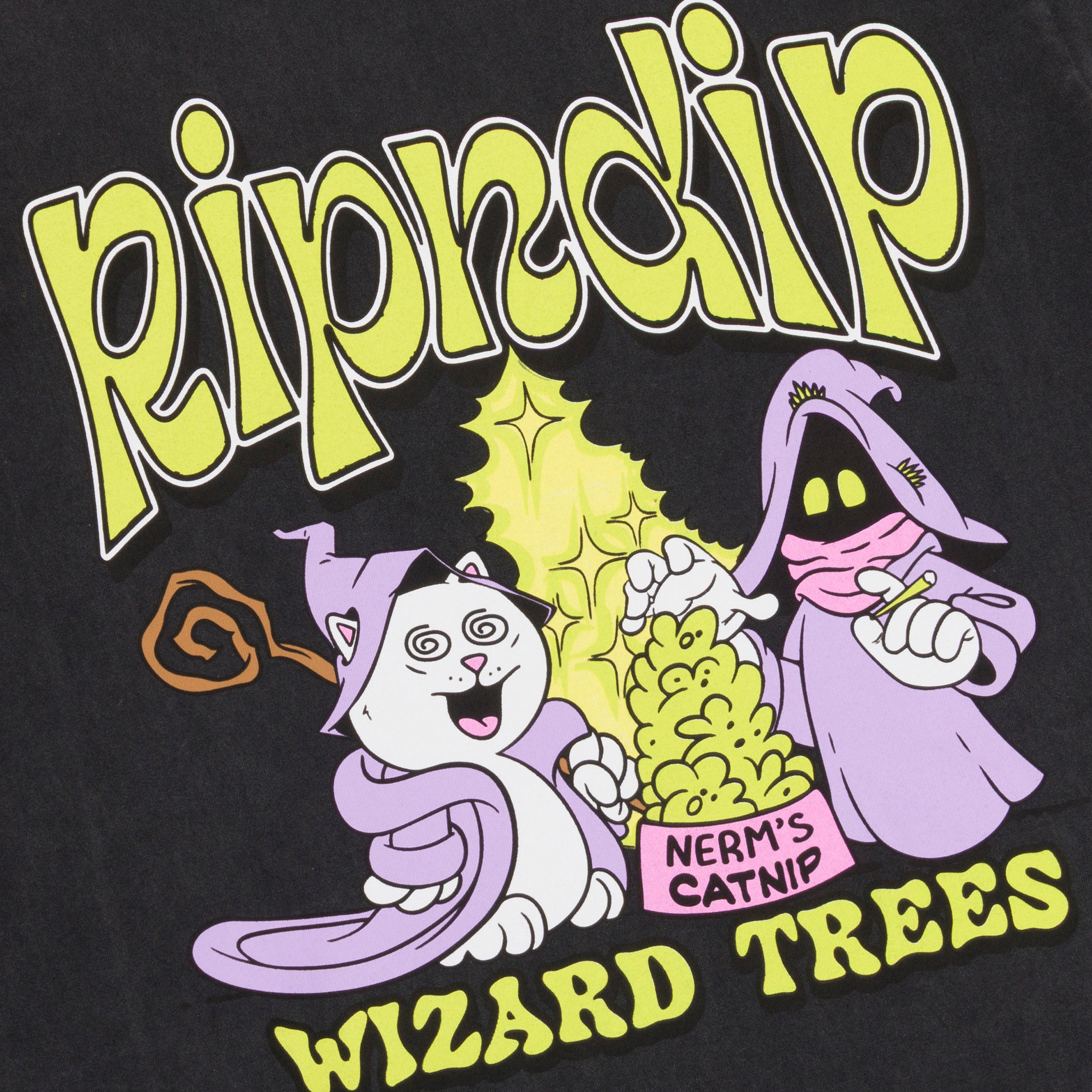 RIPNDIP Ripndip Wizard Trees Catnip Tee (Vintage Black)