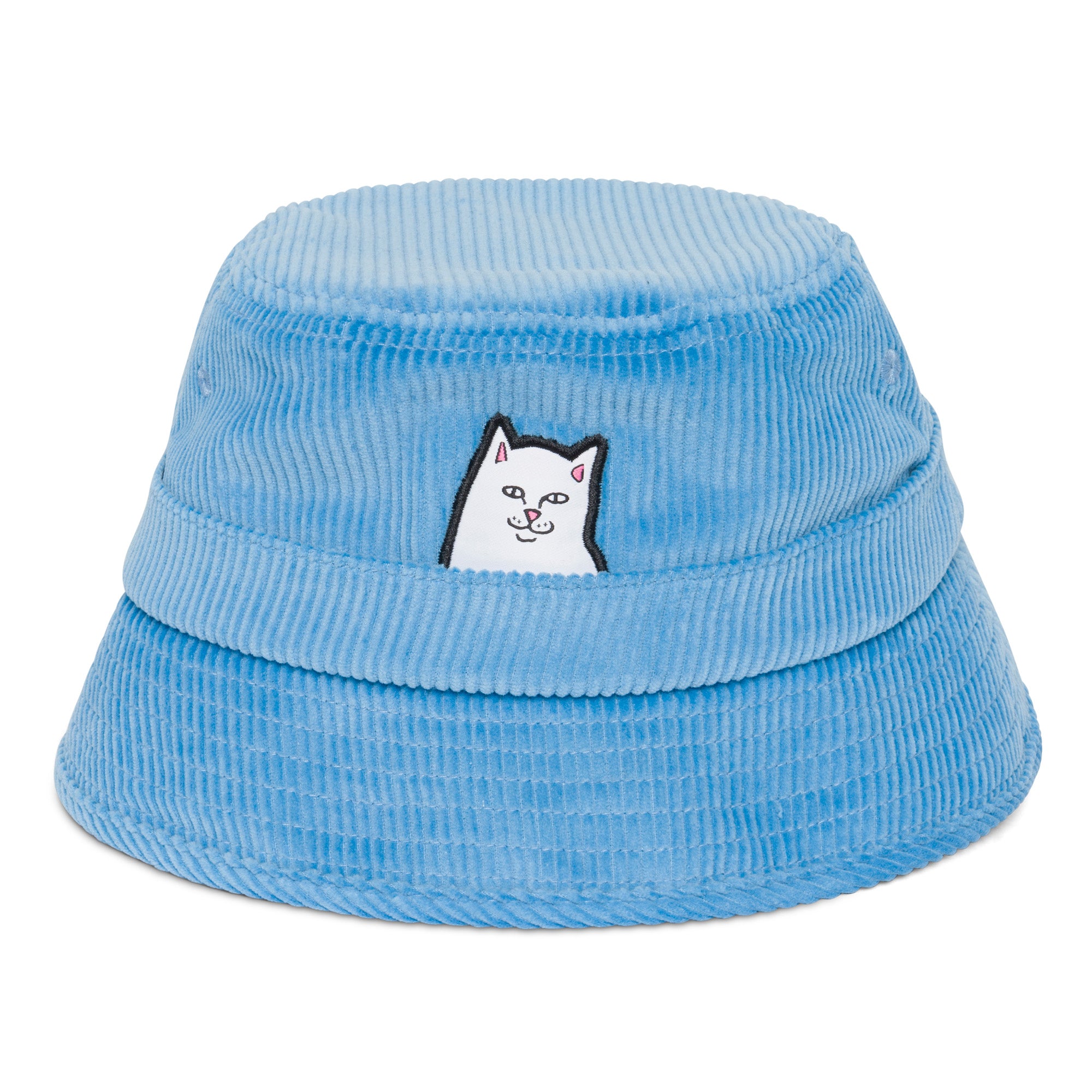 RIPNDIP Lord Nermal Corduroy Bucket Hat (Light Blue)