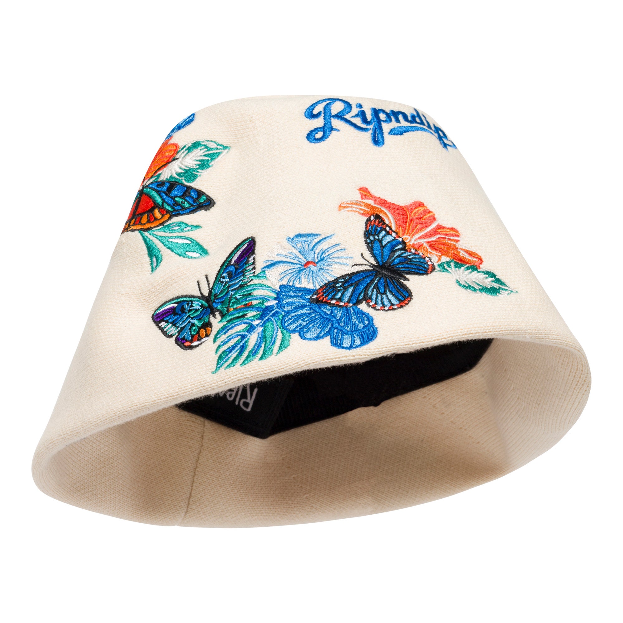 RIPNDIP Los Ripndip Crochet Bucket Hat (Off White)