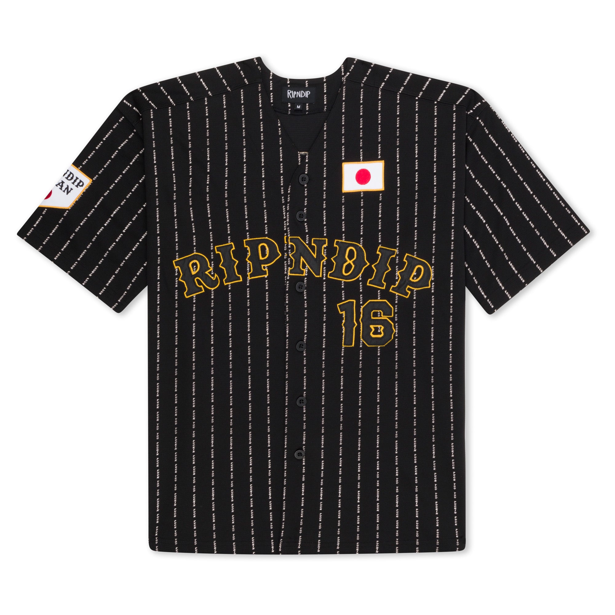 Ripndip JPN Baseball Jersey Black RIPNDIP