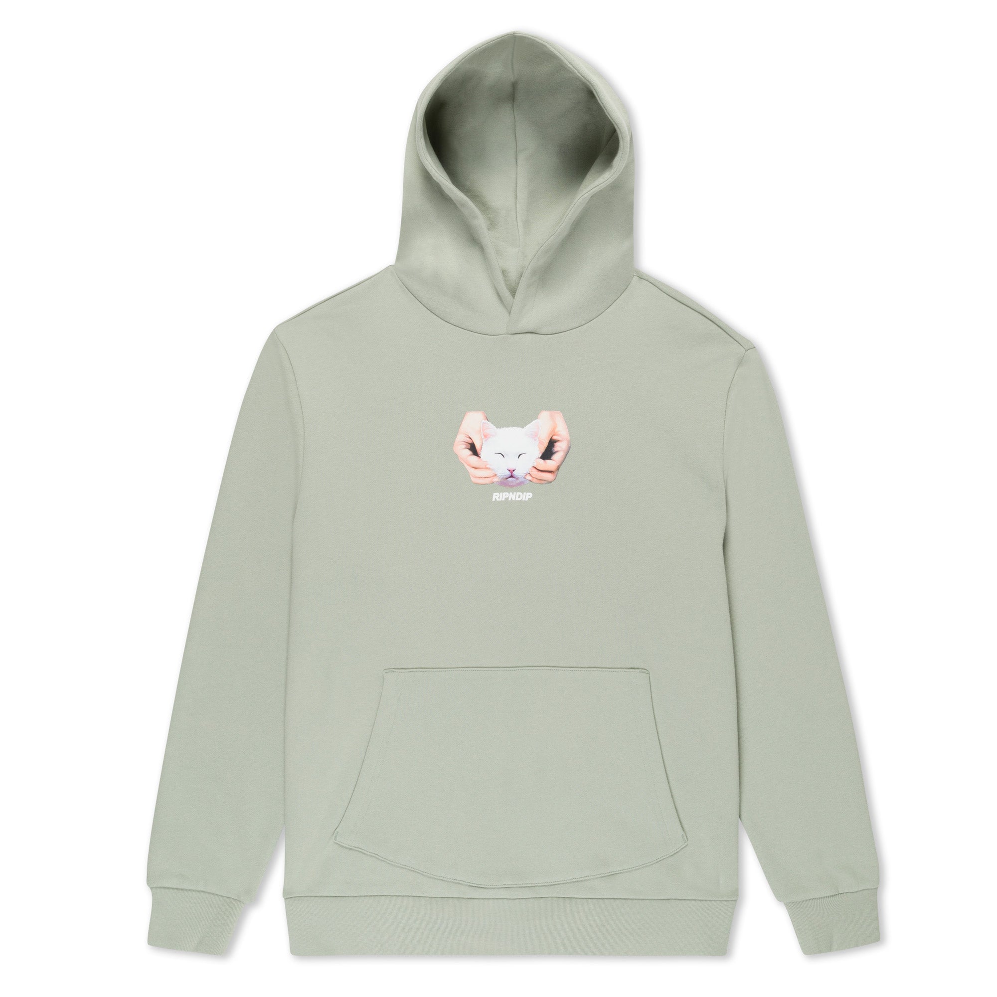 RIPNDIP Happy Kitty Hoodie (Sage)