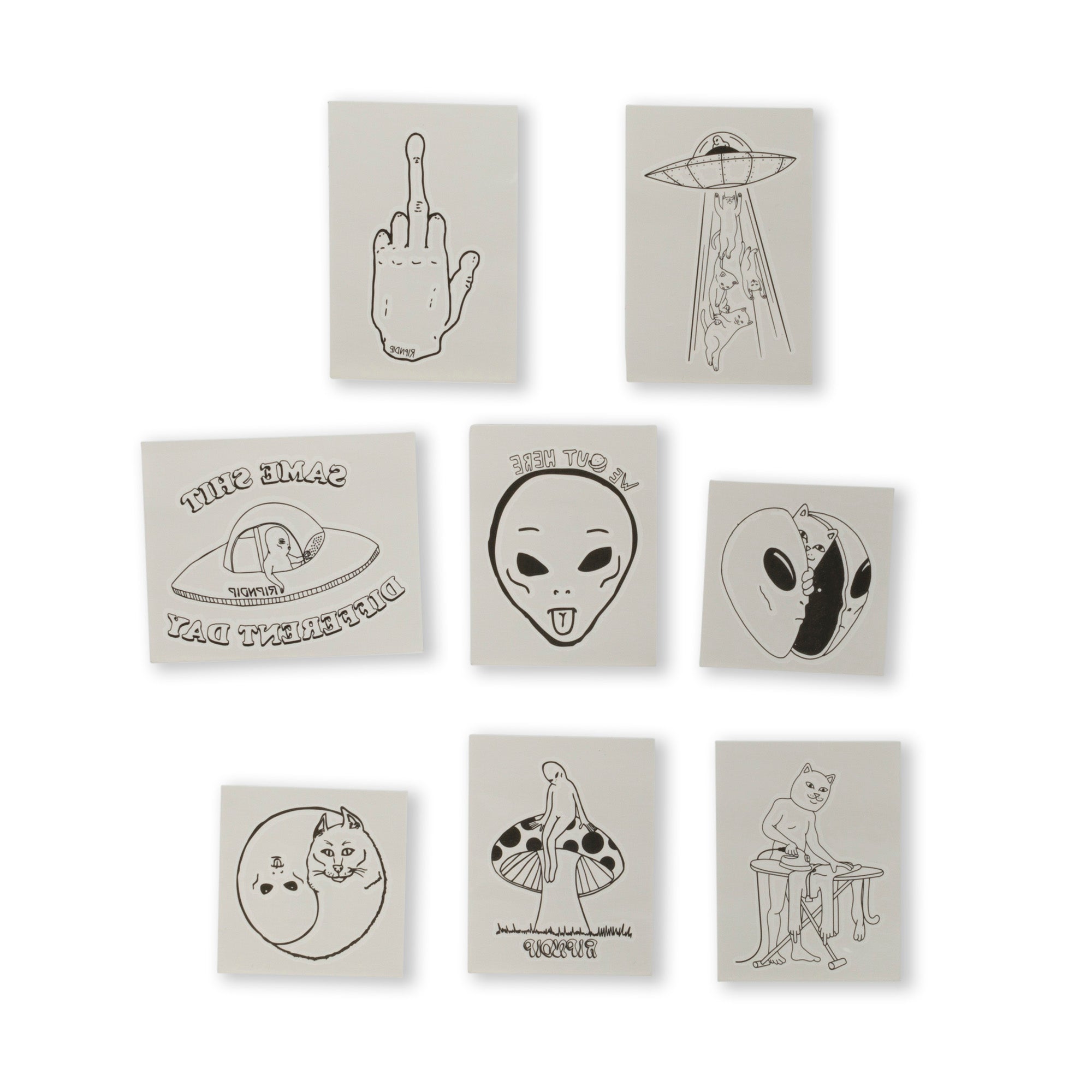 RIPNDIP We Out Here Tattoo Sheet (Black)