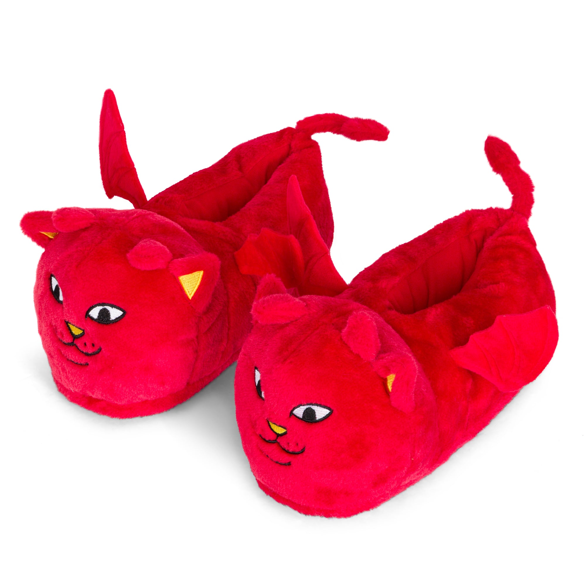 RIPNDIP Lord Devil Plush Slippers (Red)