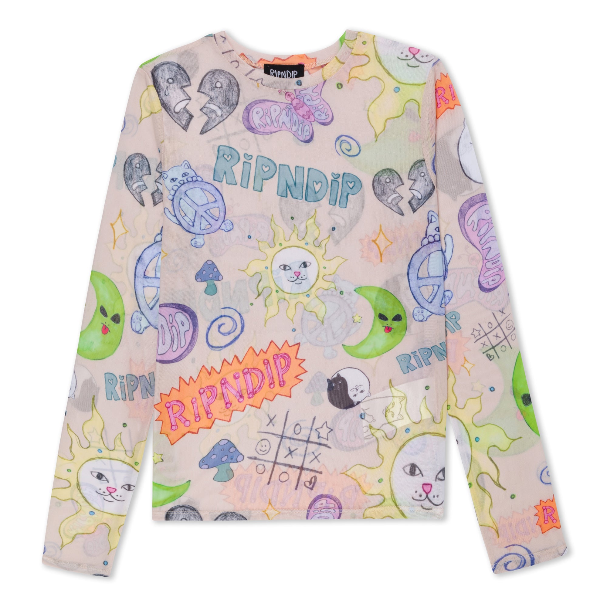 RIPNDIP Circo Loco Mesh Long Sleeve (Multi)