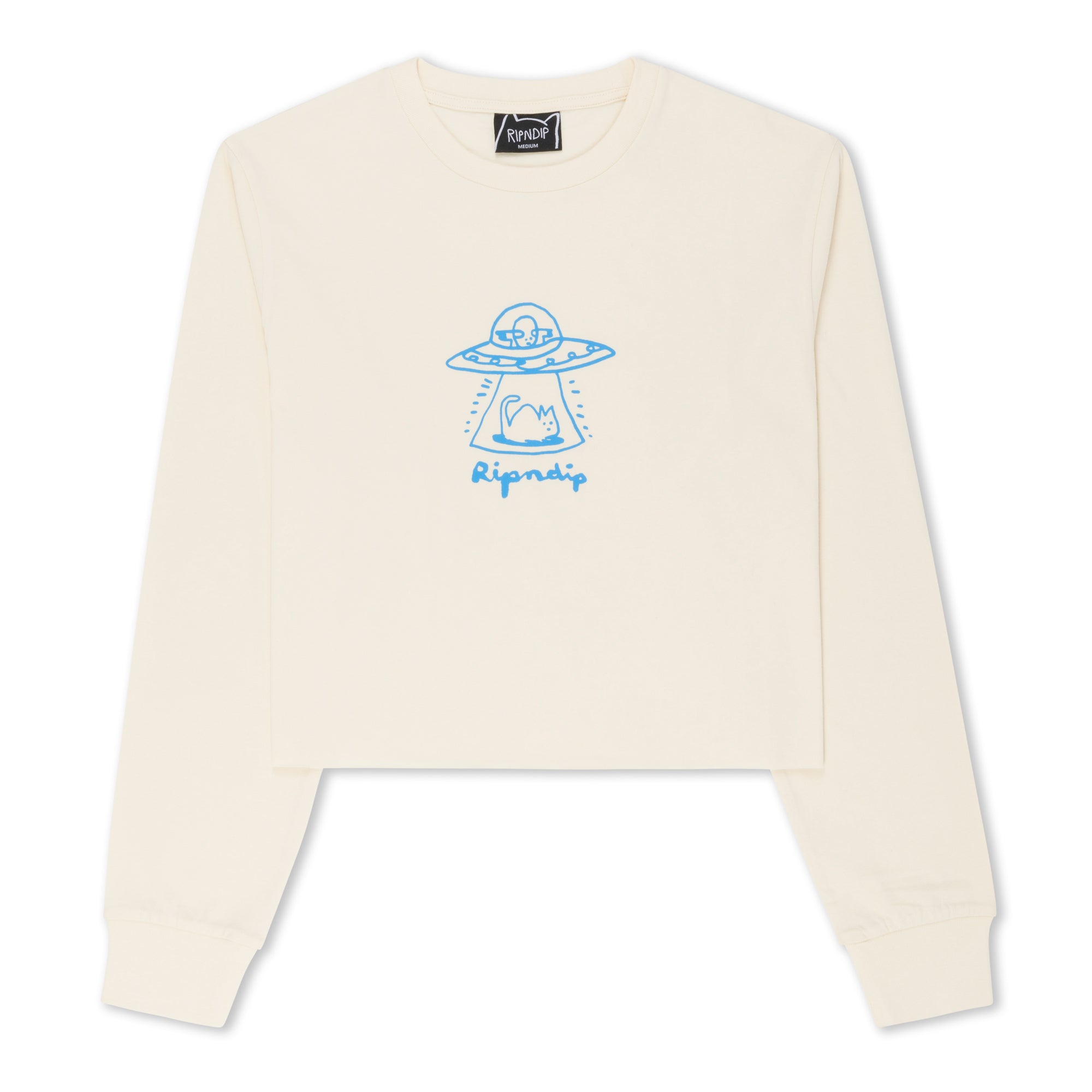 RIPNDIP Blonded Cropped Long Sleeve (Natural)