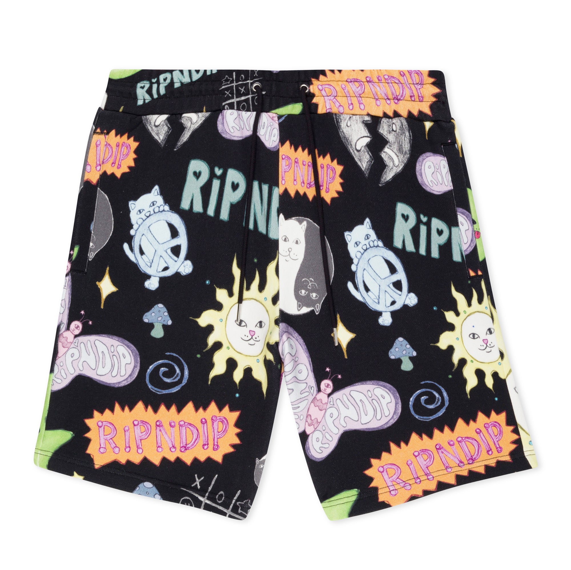 RIPNDIP Circo Loco Sweatshorts (Black)