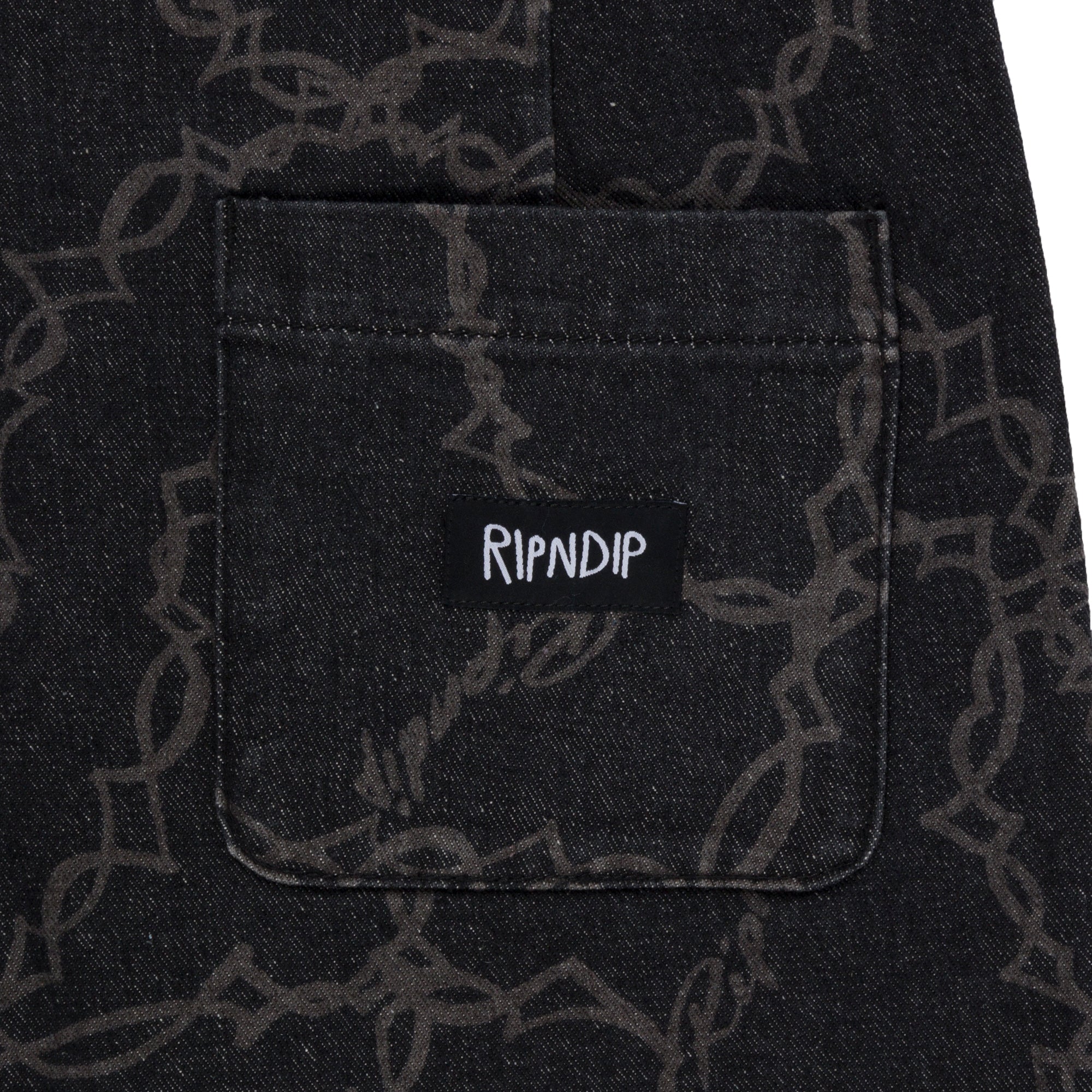 RIPNDIP Wired Denim Shorts (Black)