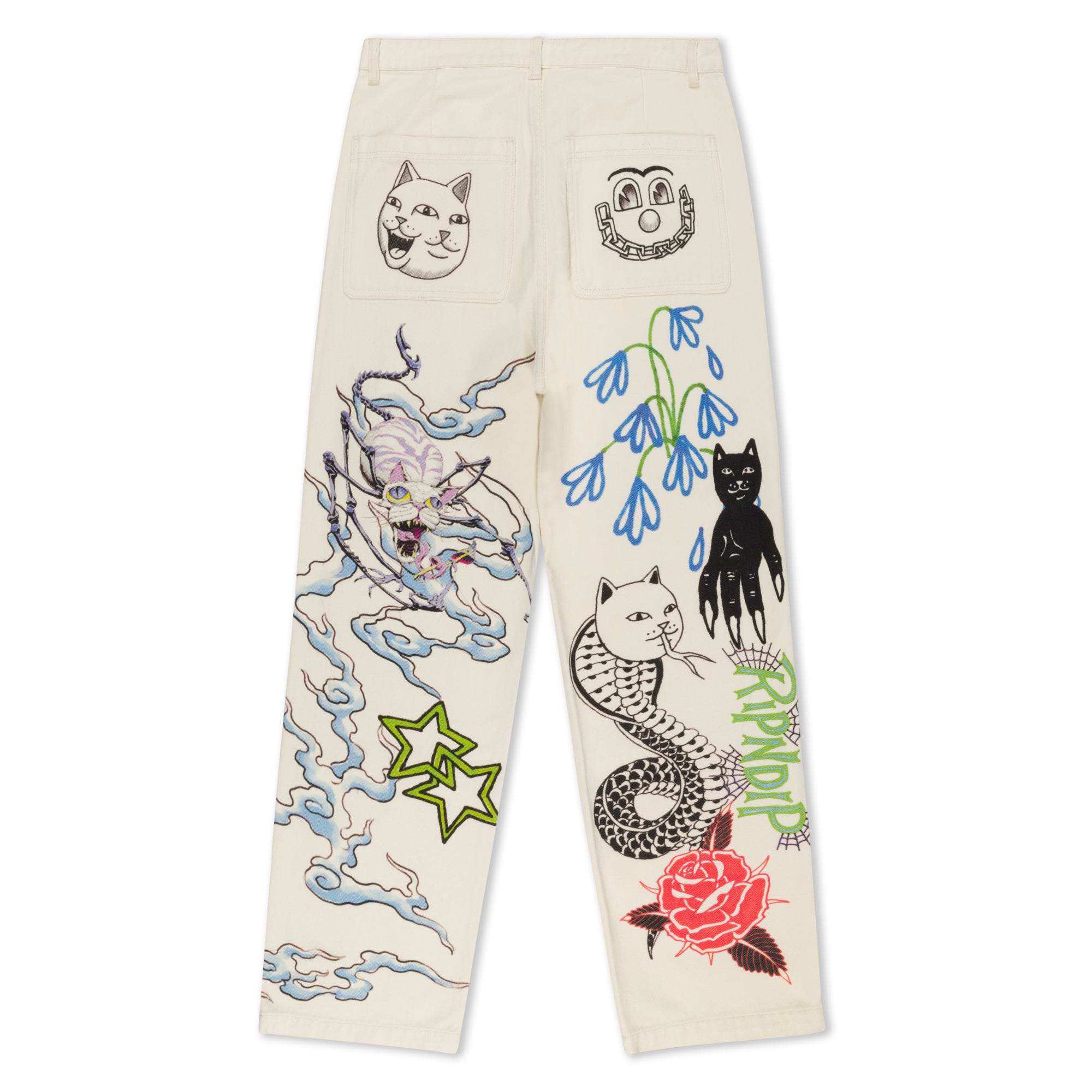 RIPNDIP Travis Pants (Off White)