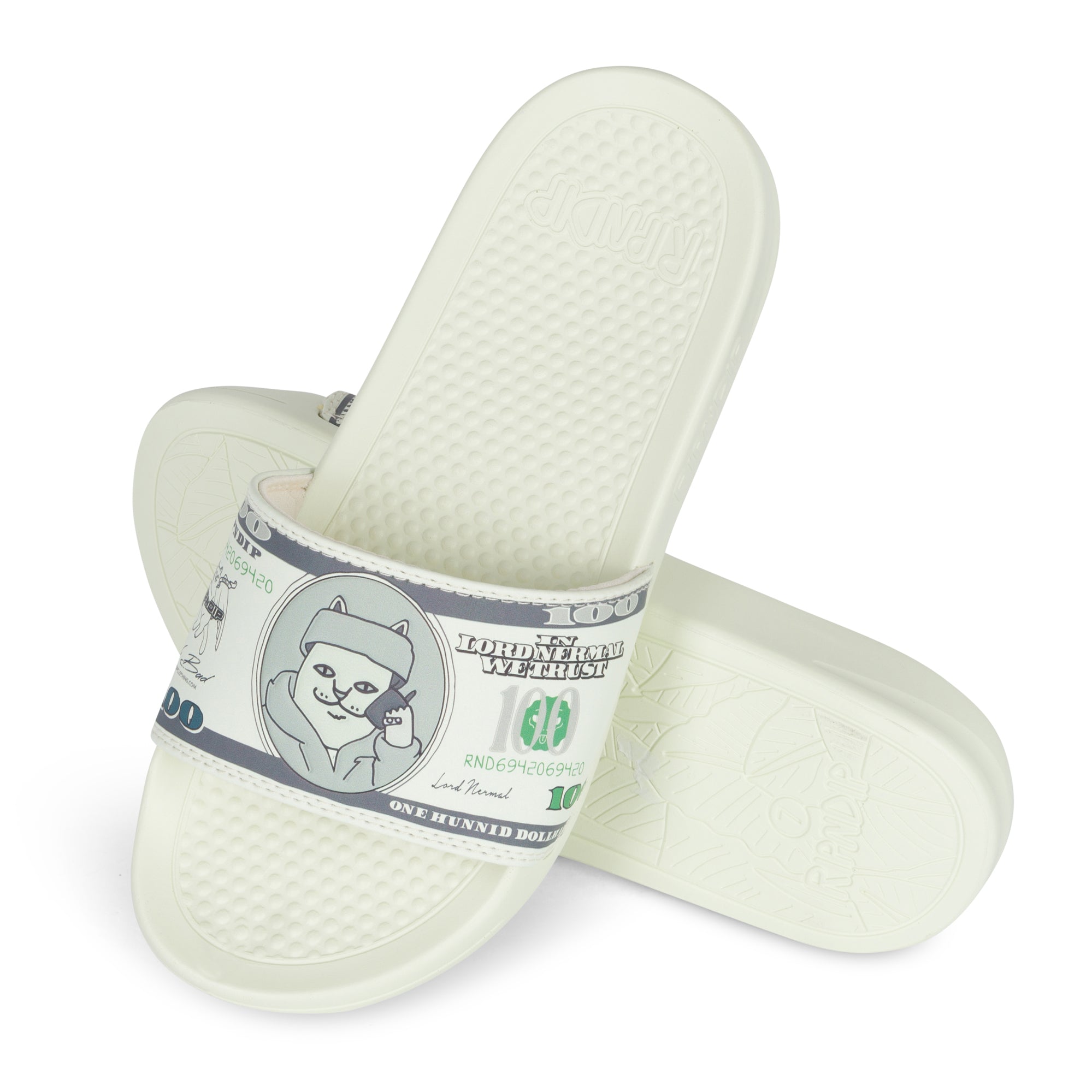 RIPNDIP Moneybag Slides (Olive)