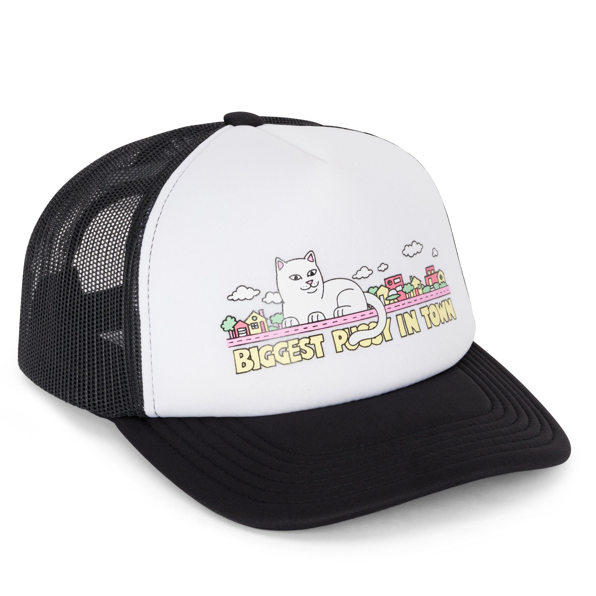 RIPNDIP My Neighborhood Trucker Hat (Black)