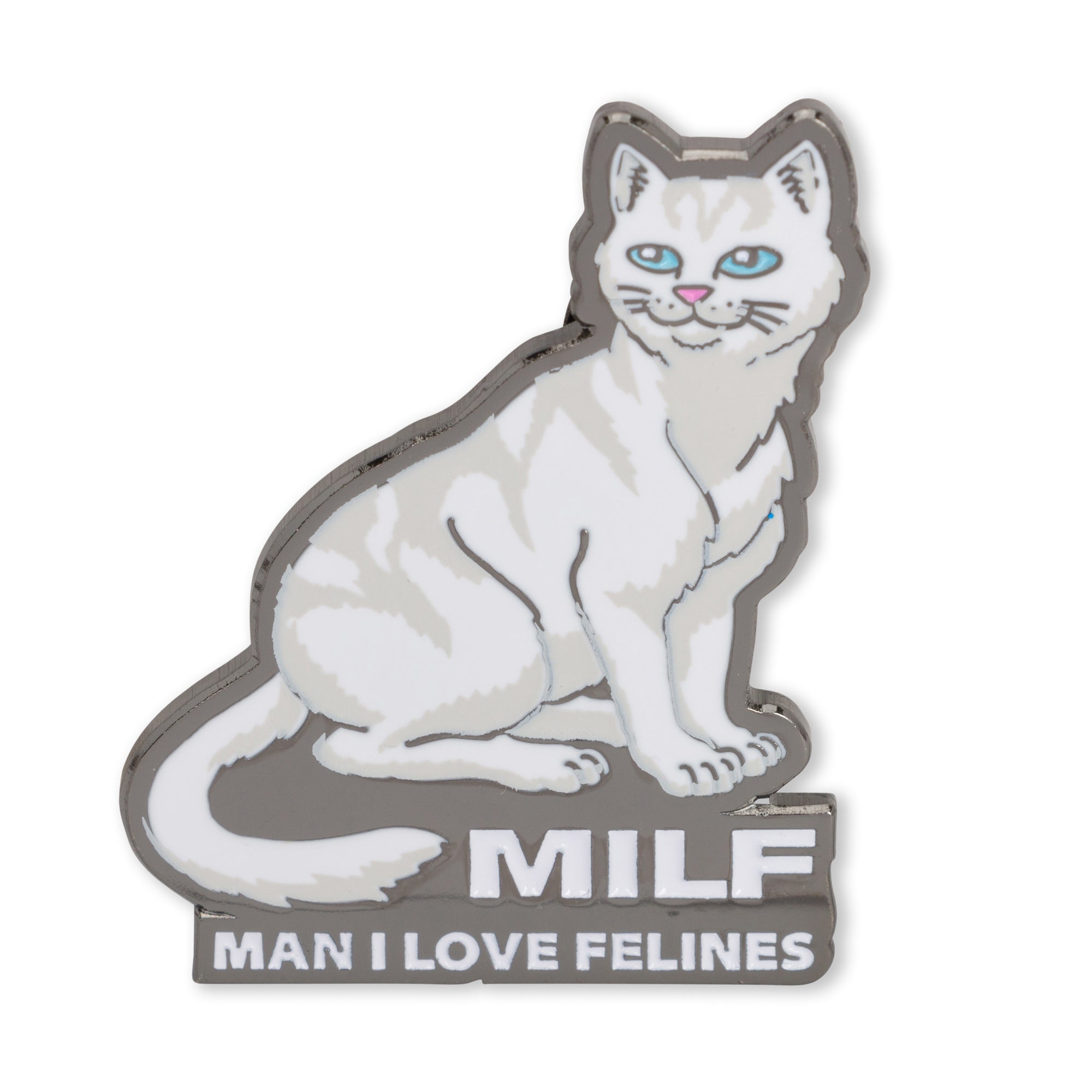 RIPNDIP Man I Love Felines Pin (Multi)