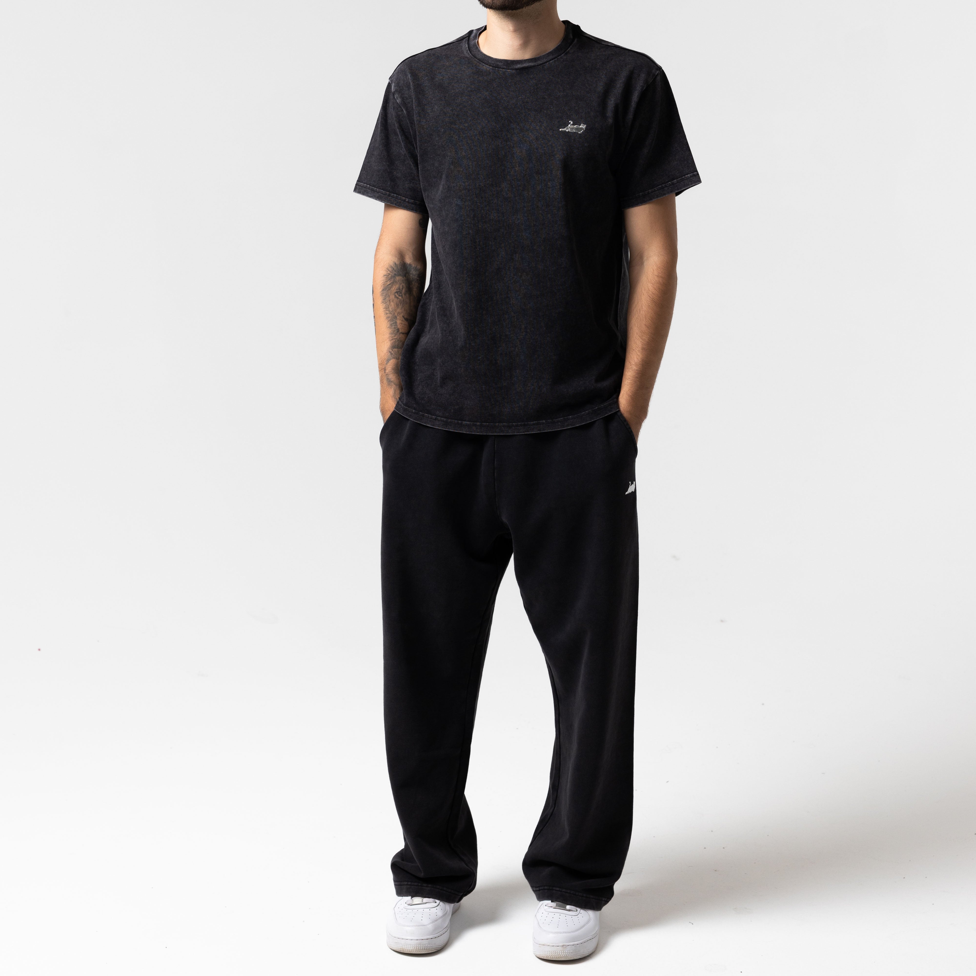 RIPNDIP Castanza Short Sleeve Tee (Black Vintage Wash)