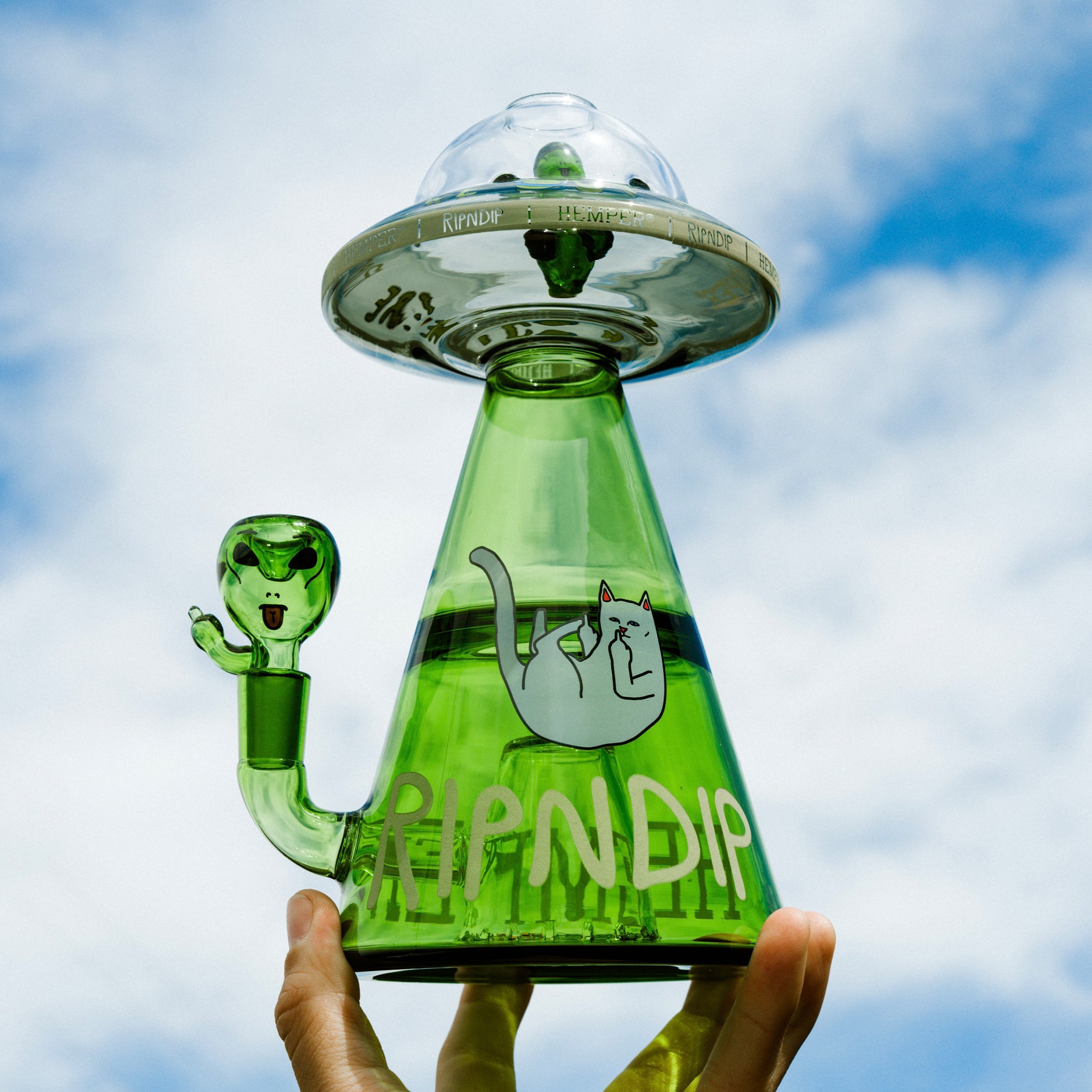 RIPNDIP Lord Alien UFO Beaker (Green)