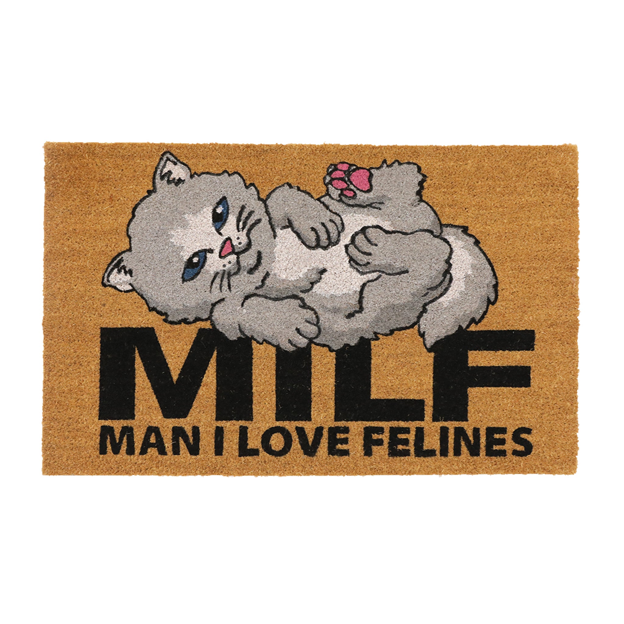 RIPNDIP Man I Love Felines Rug (Brown)