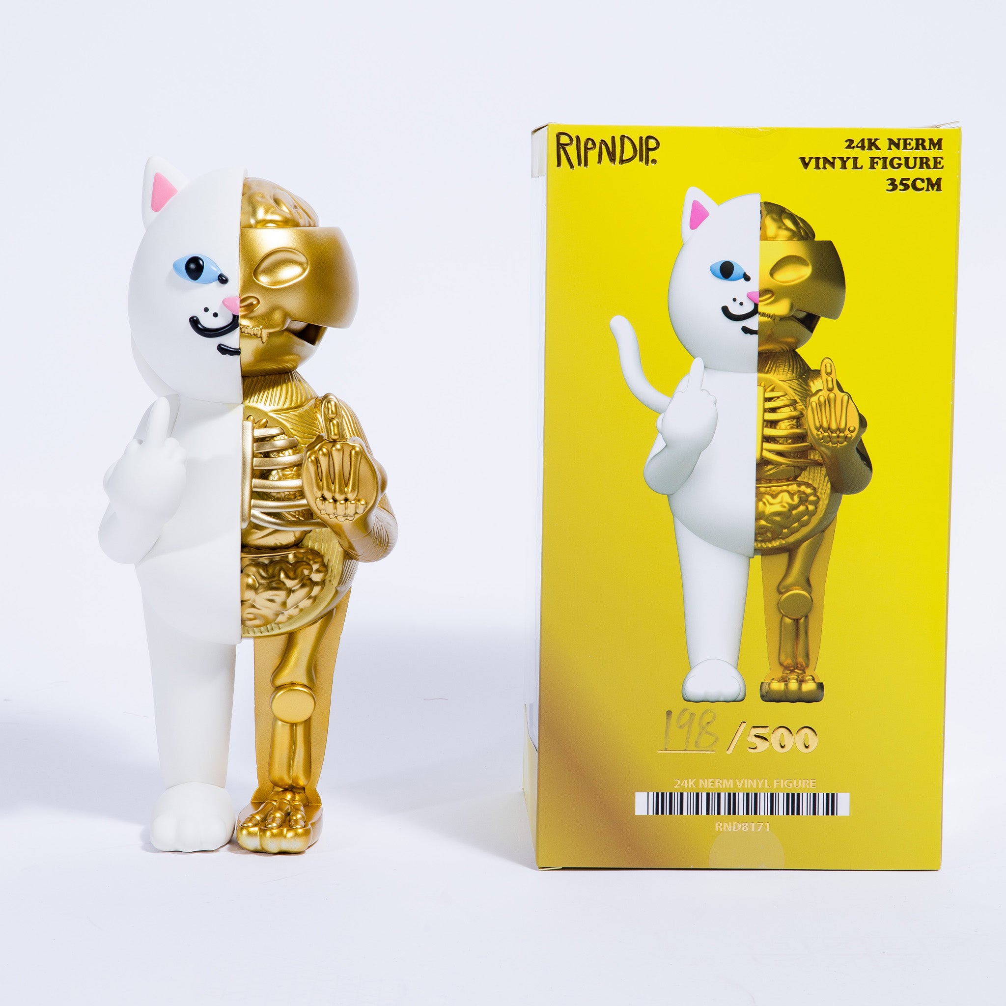 RIPNDIP 24k Gold Nermal Anatomy Vinyl Figure
