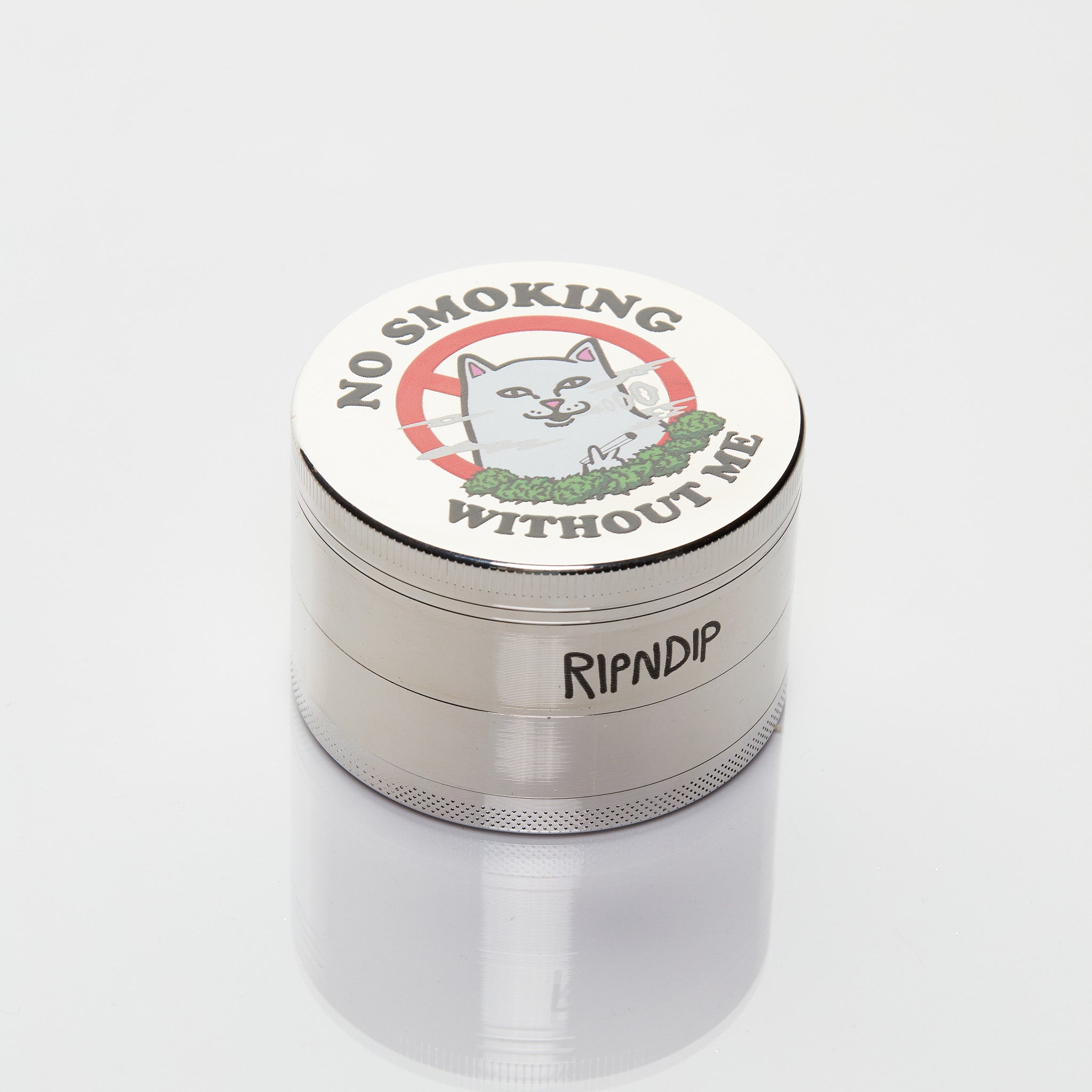 RipNDip No Smoking Grinder (Silver)