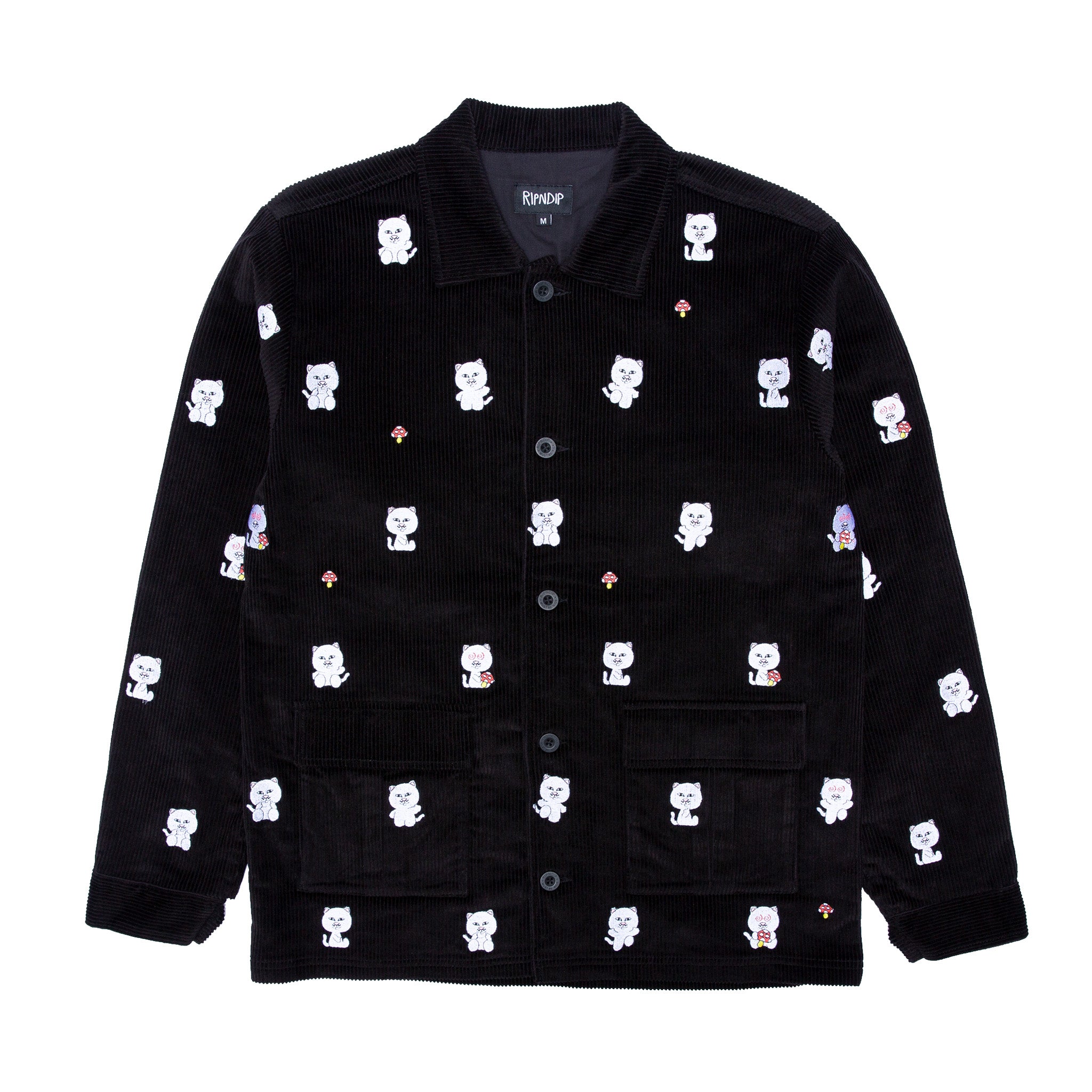 Hello Nermy Corduroy Jacket Black RIPNDIP