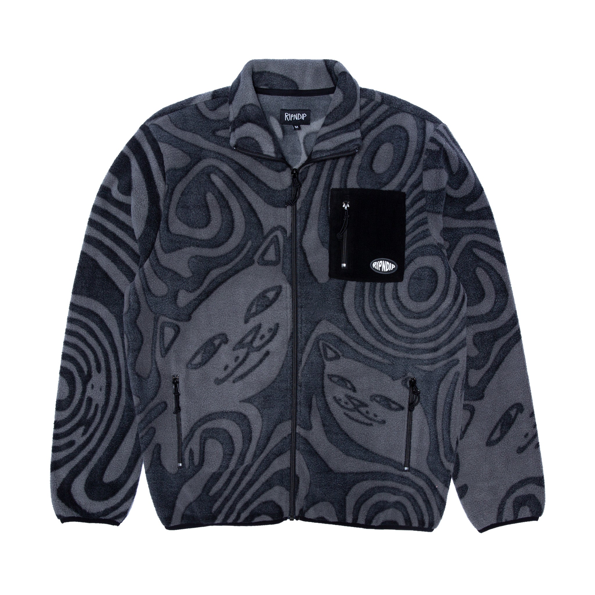 Hypnotic Polar Fleece Jacket (Black) – RIPNDIP