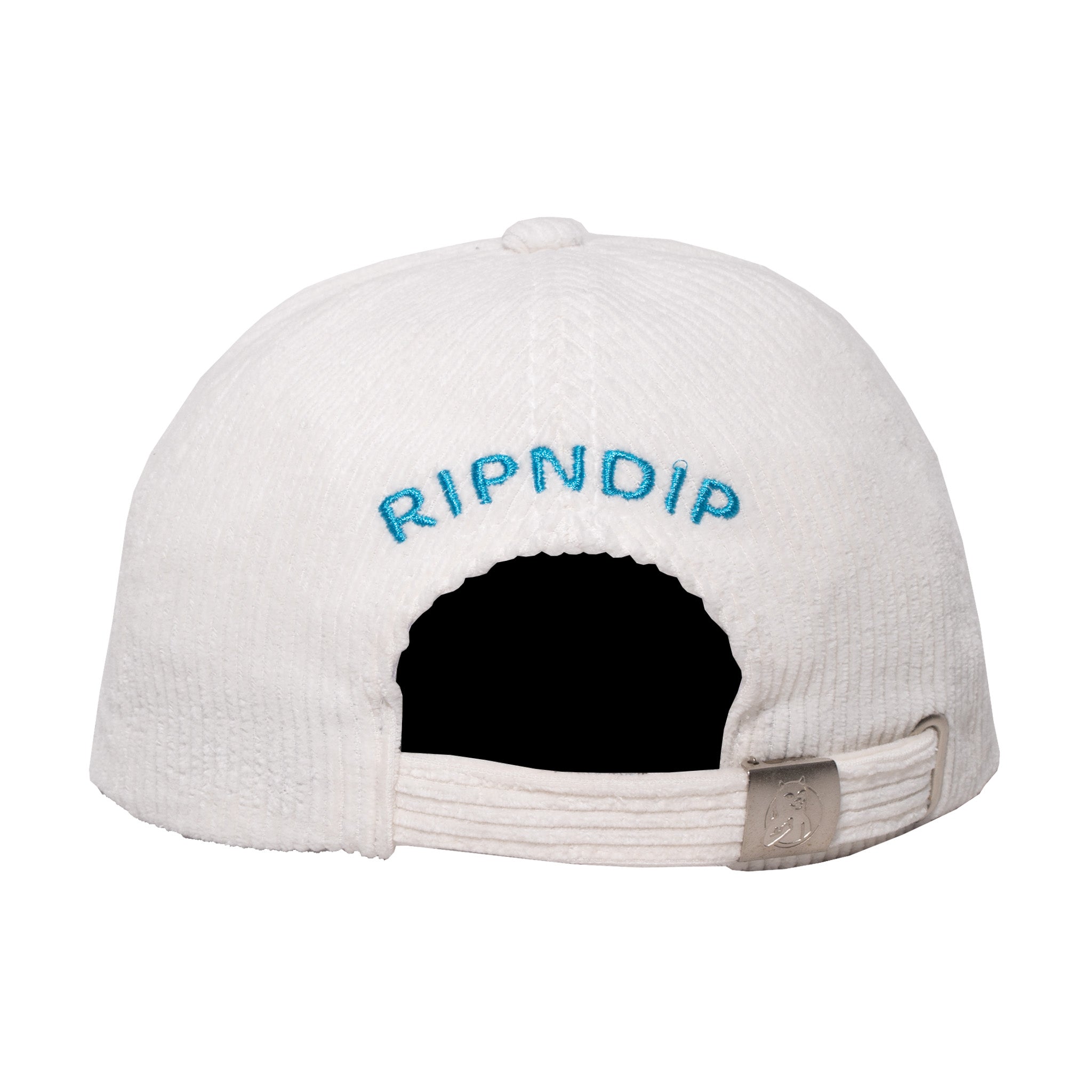 RipNDip Get A Grip 6 Panel Corduroy Strapback (White)