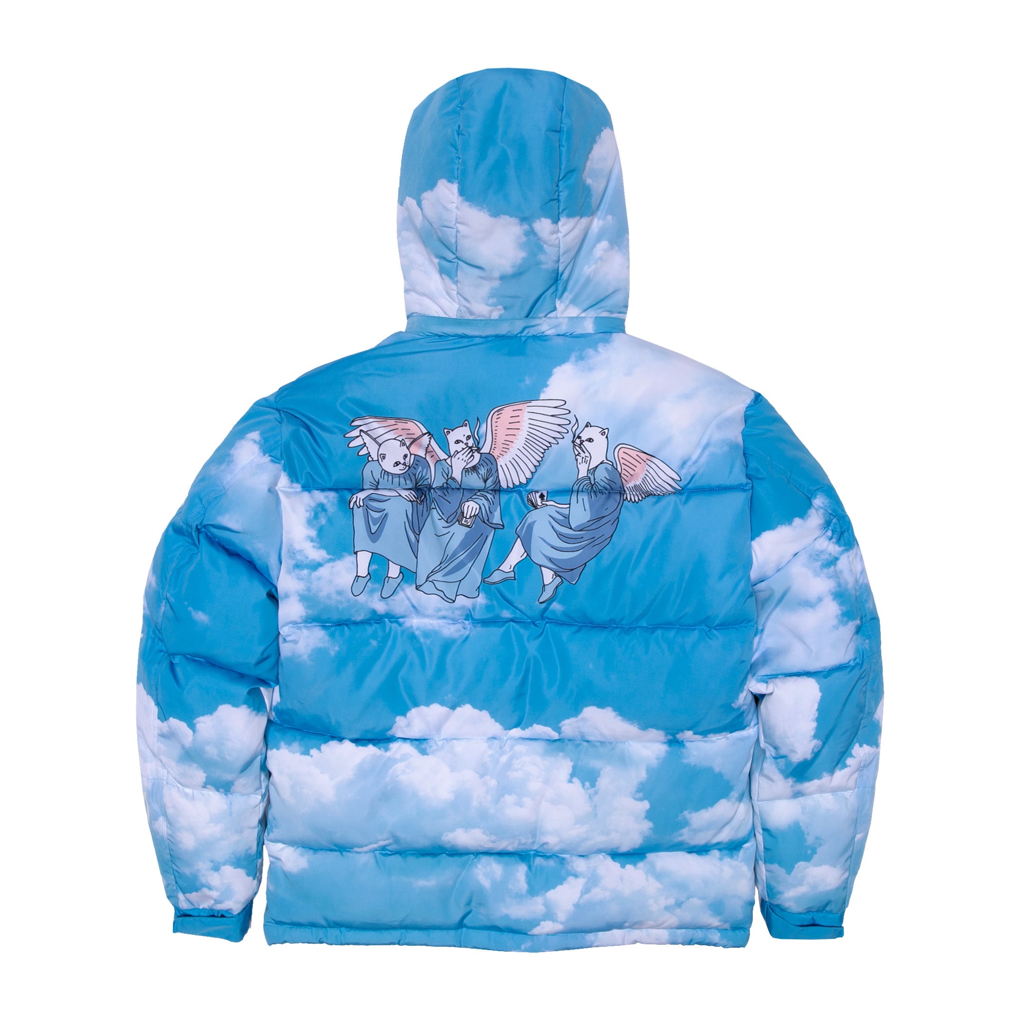 RIPNDIP Heaven And Hell Puffer Jacket (Blue)