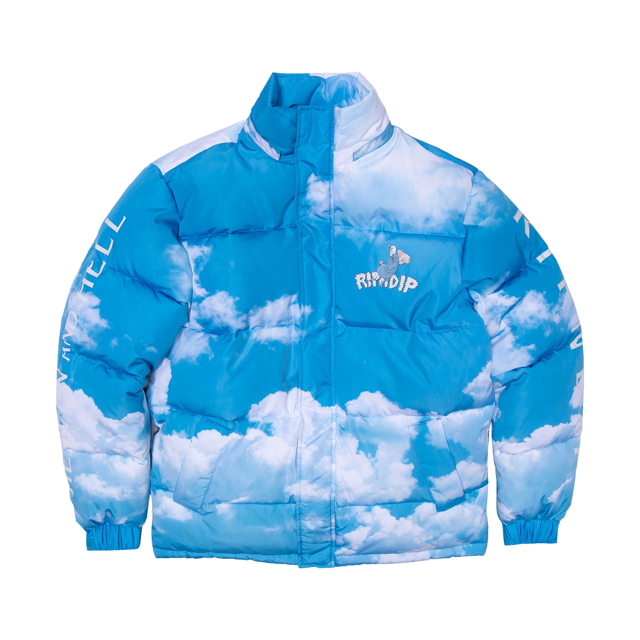 RIPNDIP Heaven And Hell Puffer Jacket (Blue)