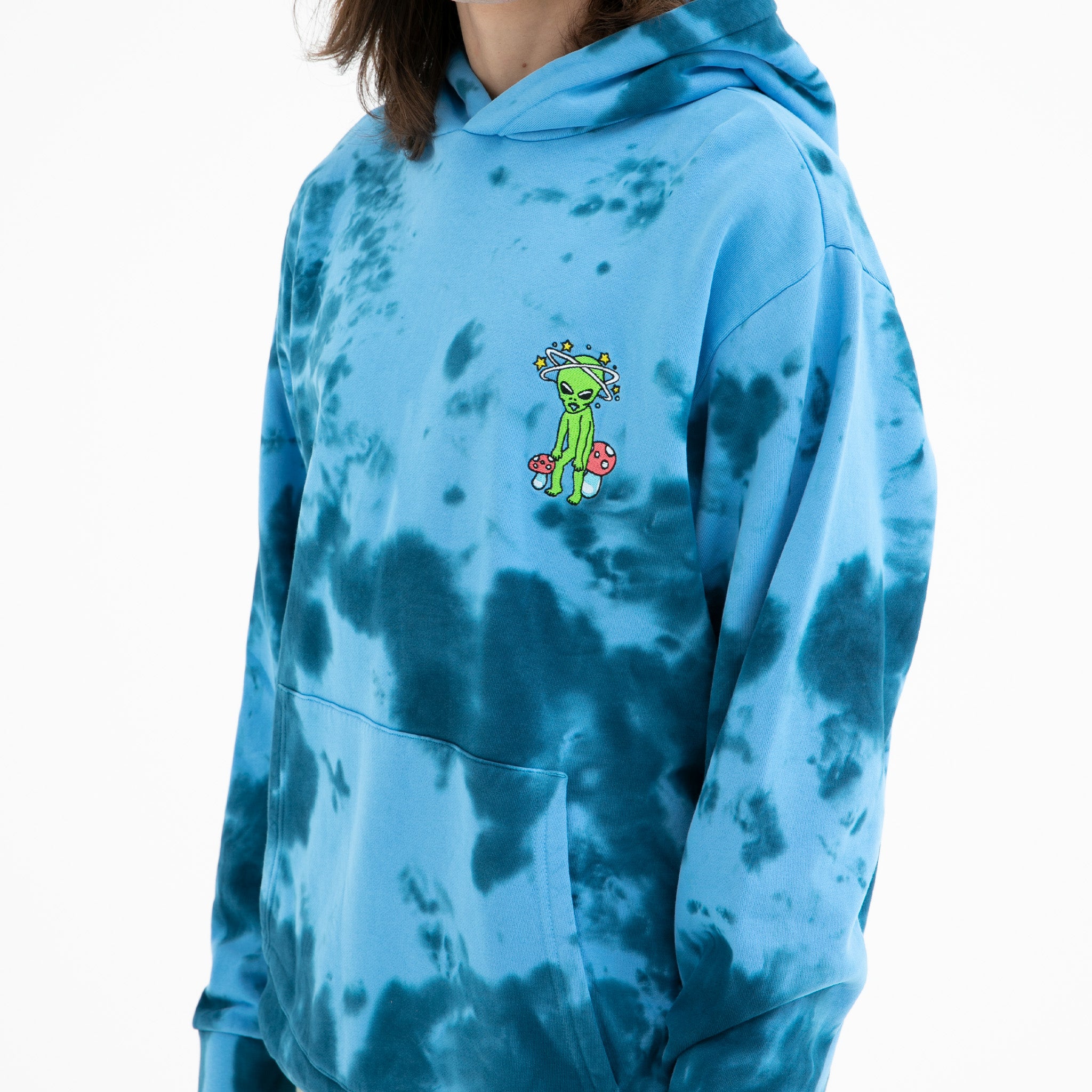 RIPNDIP Space Gang Hoodie (Navy Lightning Wash)