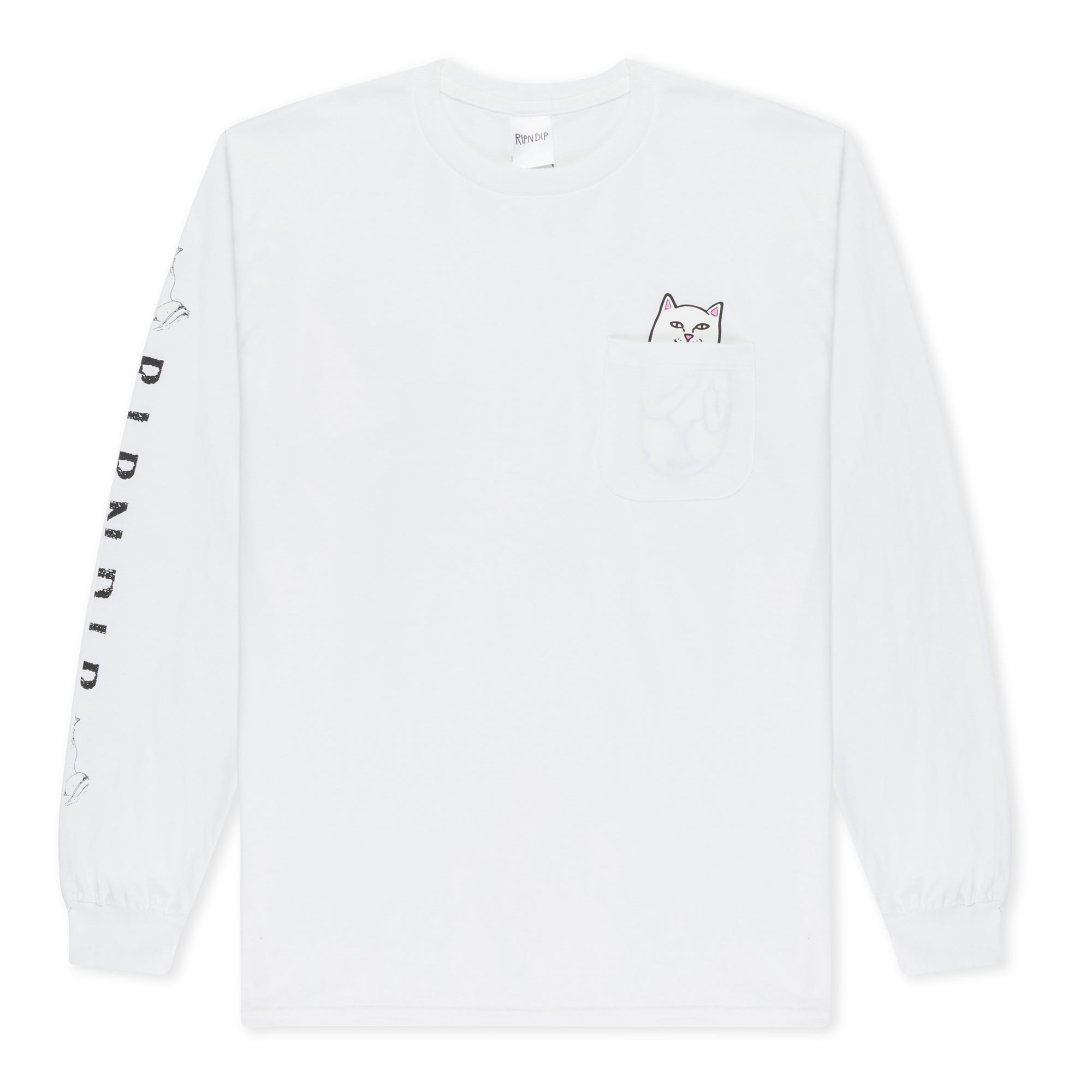 RIPNDIP Lord Nermal Pocket L/S (White)