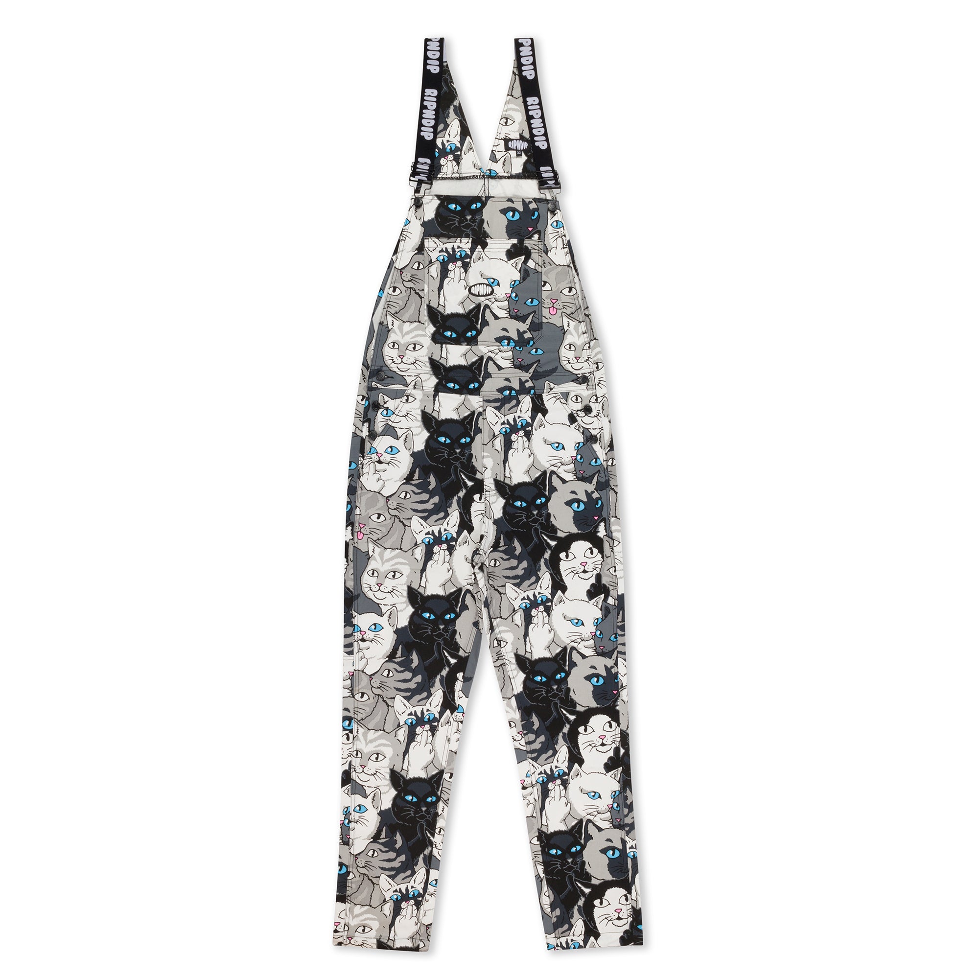 RipNDip Family Tree Twill Overalls (Black)