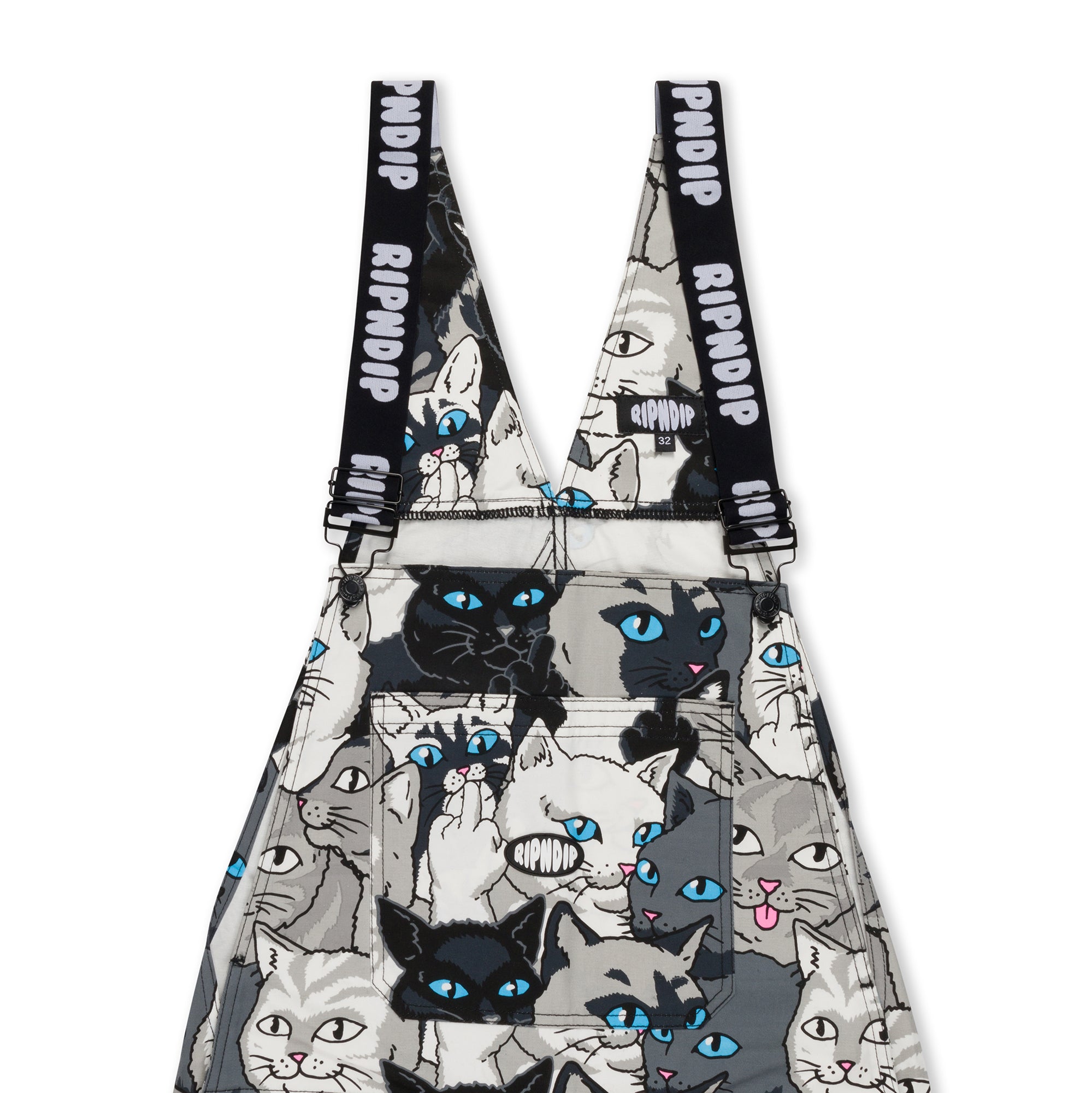 RipNDip Family Tree Twill Overalls (Black)