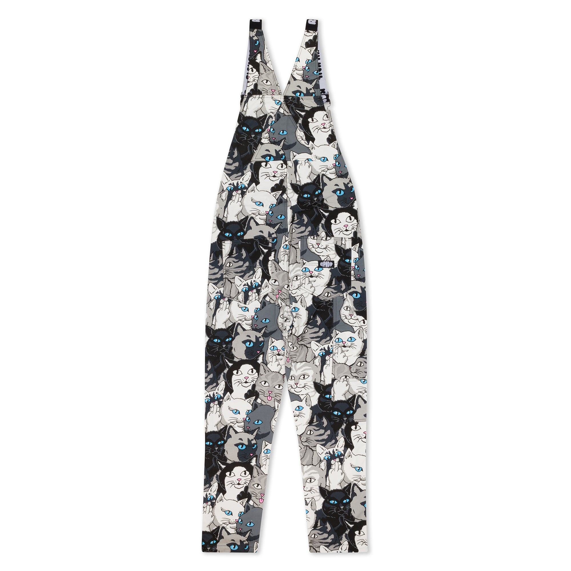 RipNDip Family Tree Twill Overalls (Black)