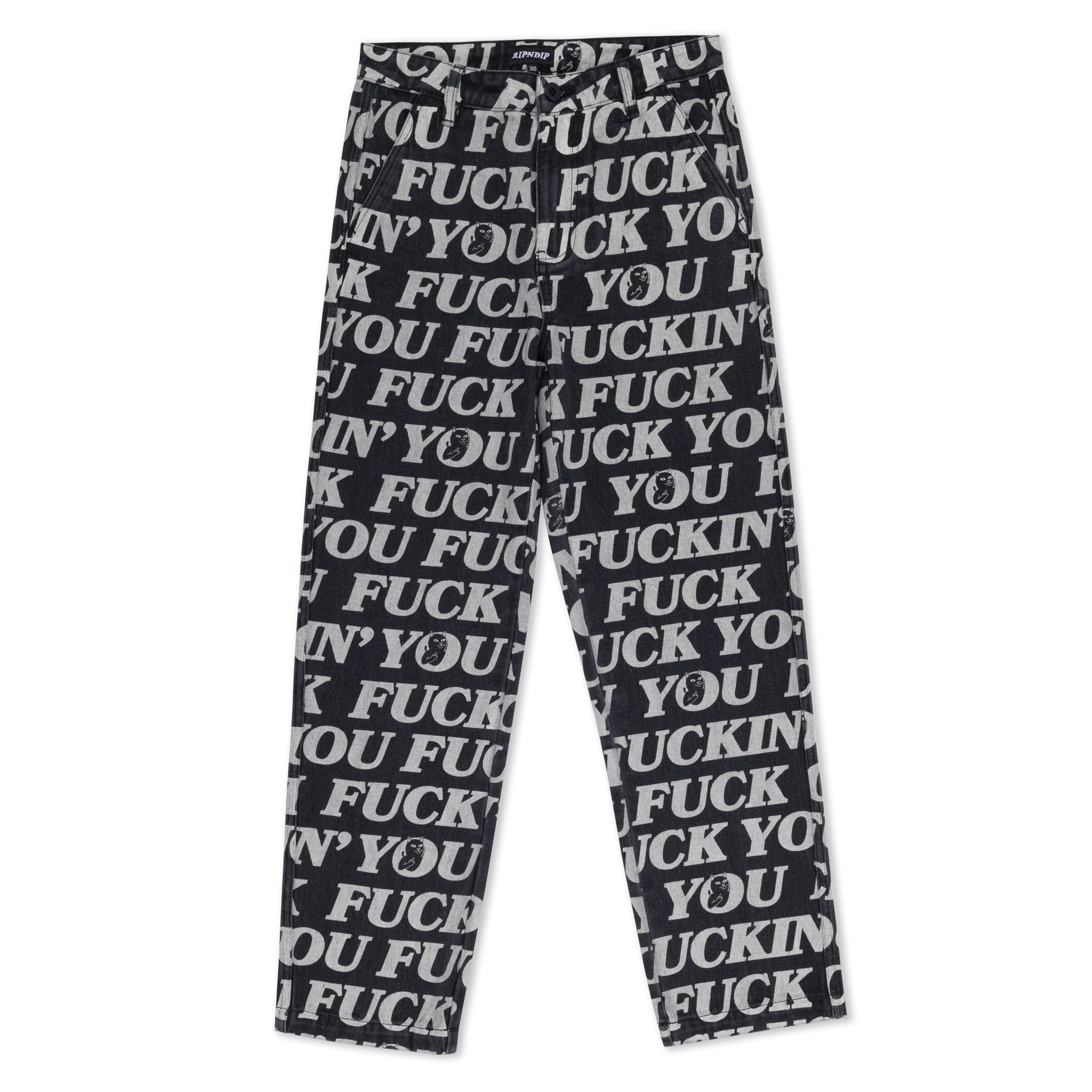 RIPNDIP Fuckin Fuck Denim Pants (Black)