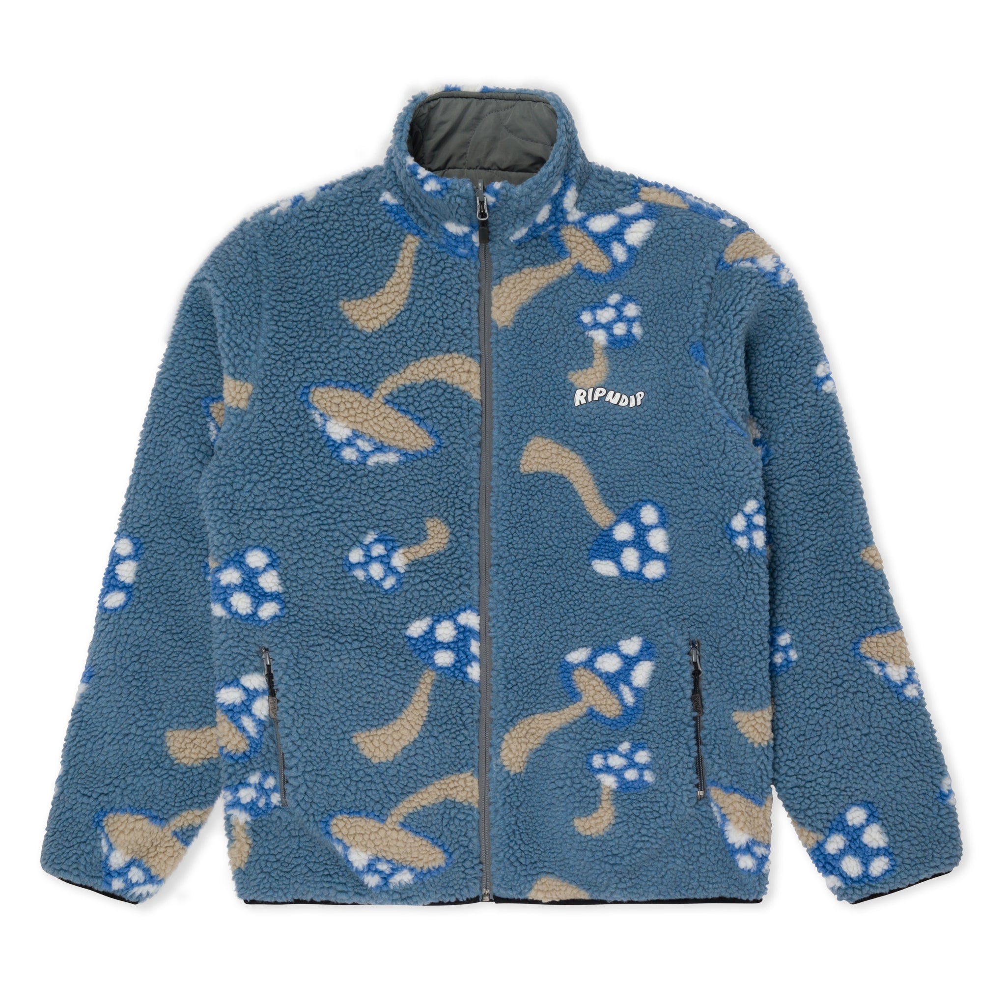 Euphoria Reversible Polar Fleece Jacket (Charcoal/Slate) – RIPNDIP