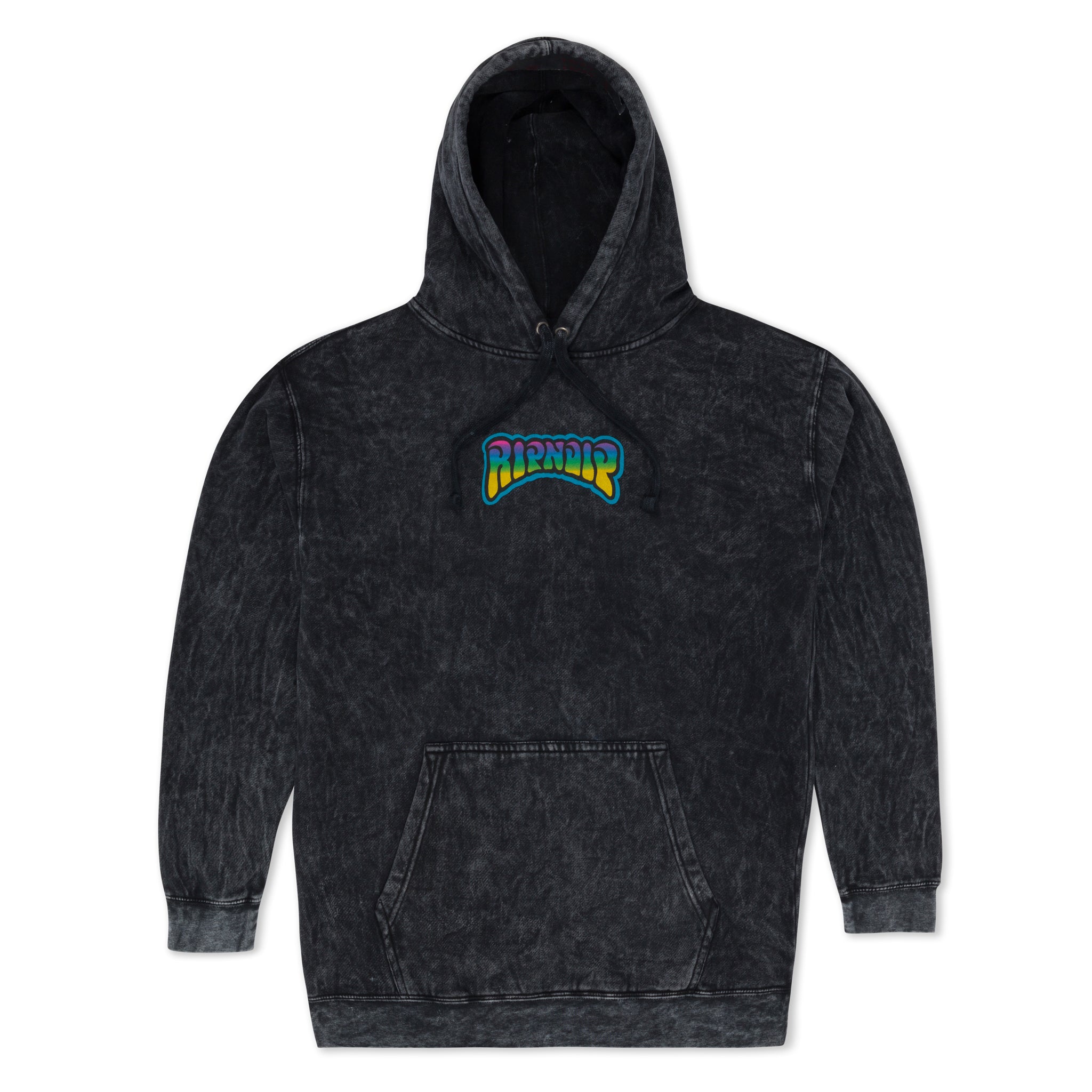 RIPNDIP Psychedelic Garden Hoodie (Black Mineral Wash)