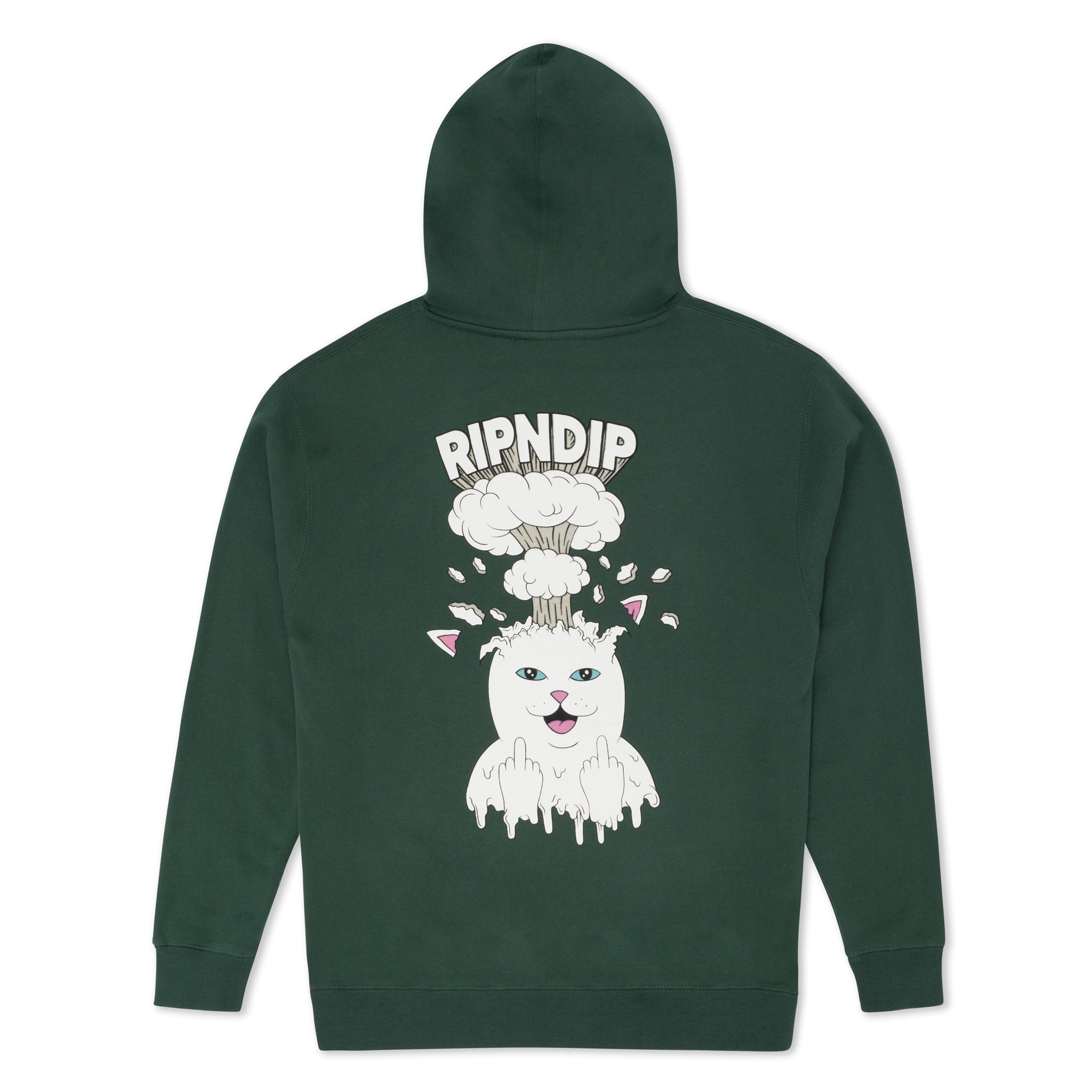 Mind Blown Hoodie Alpine Green RIPNDIP