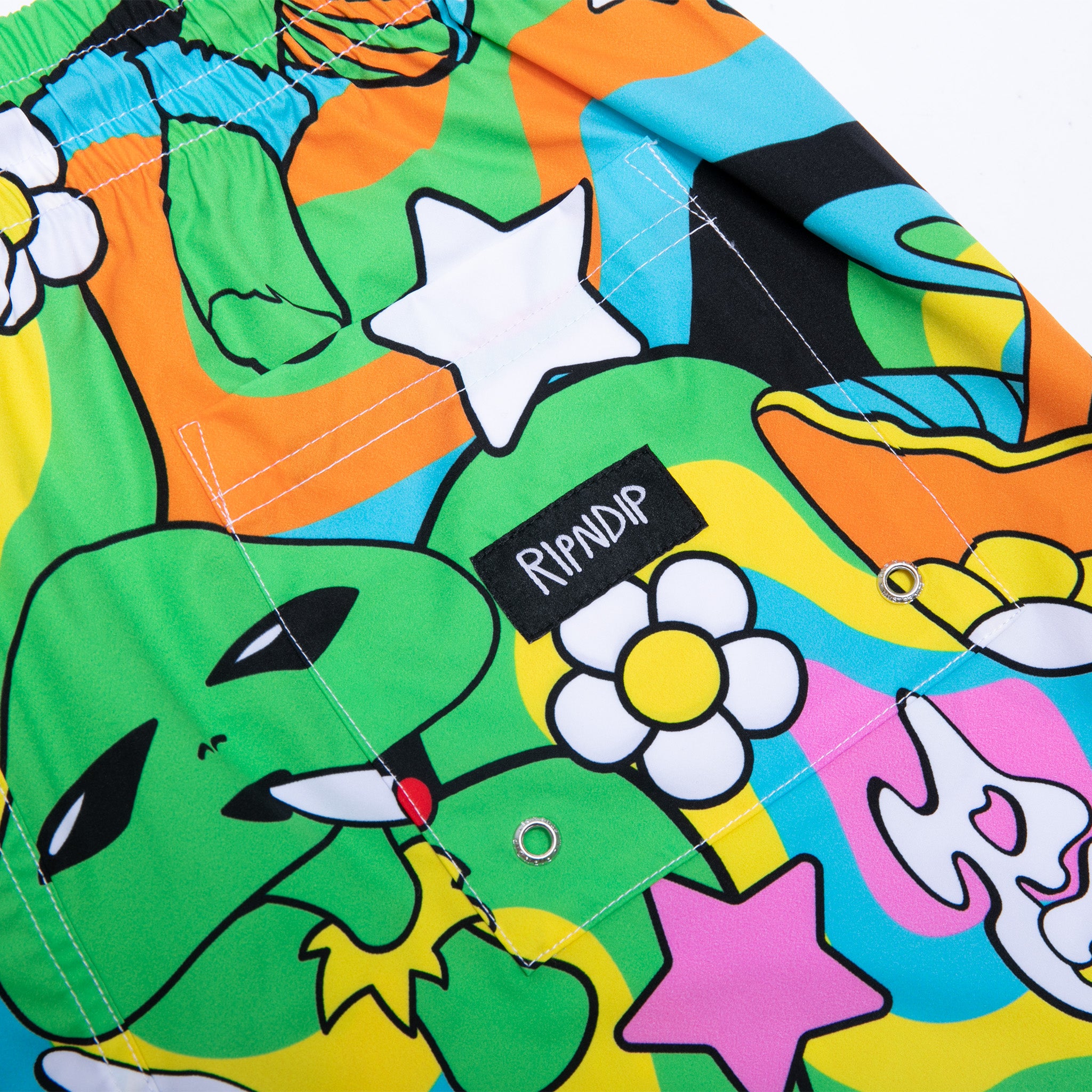 RIPNDIP Shroom Mania Swim Shorts (Multi)