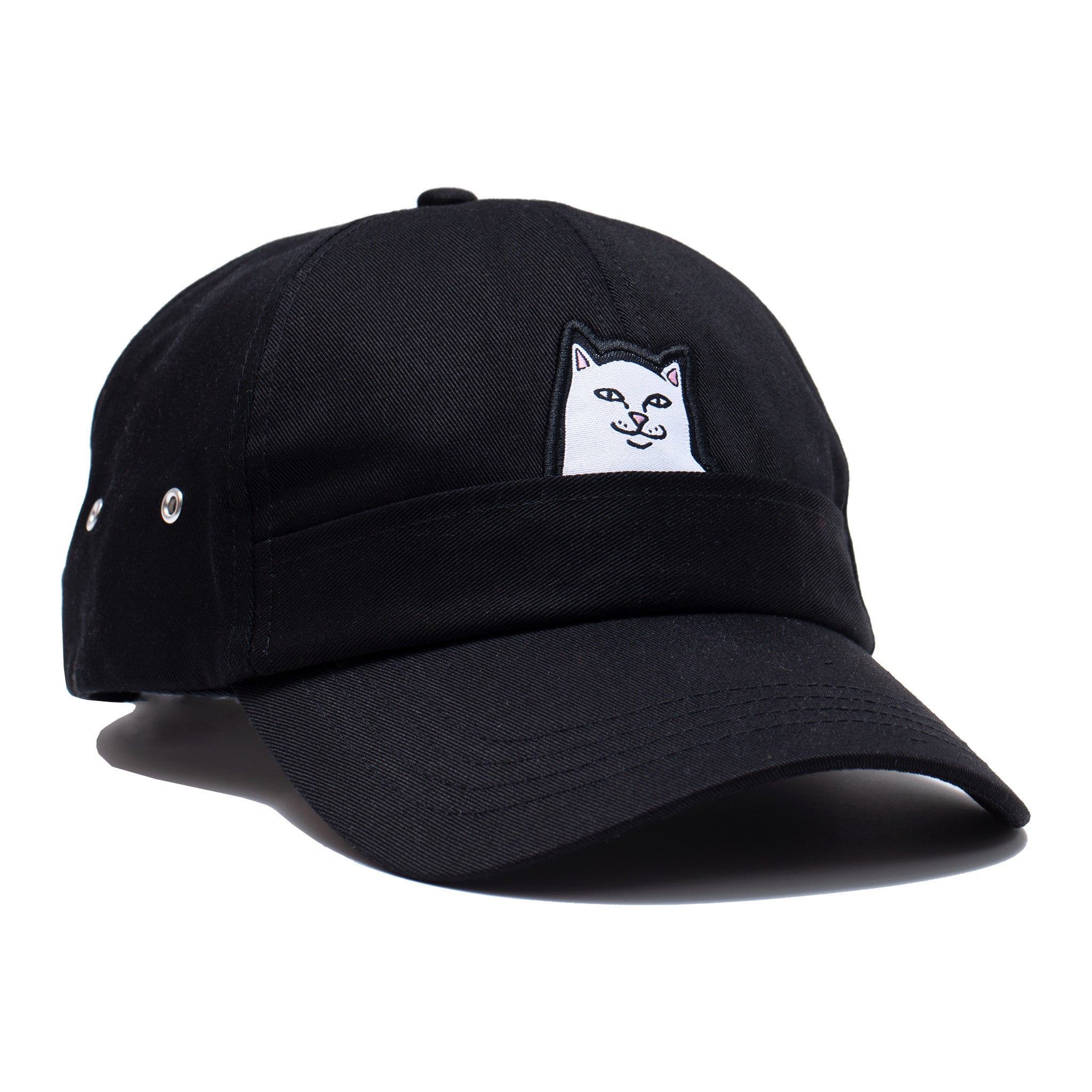 RIPNDIP Lord Nermal 6 Panel Pocket Hat (Black)