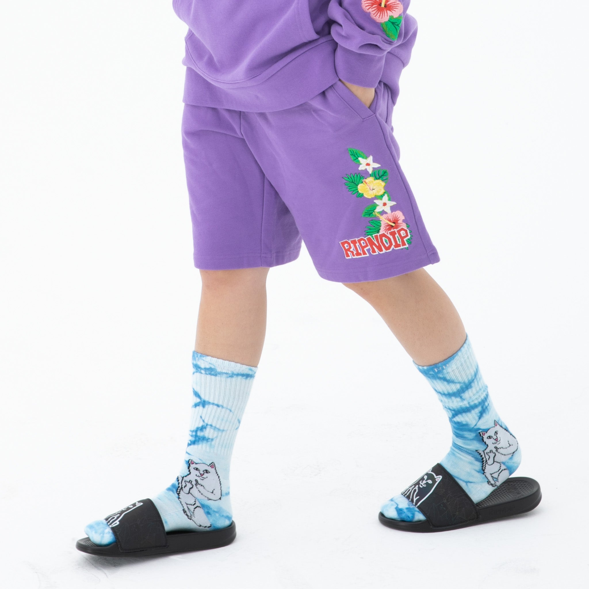 RIPNDIP Aloha Nerm Sweatshorts (Lavender)
