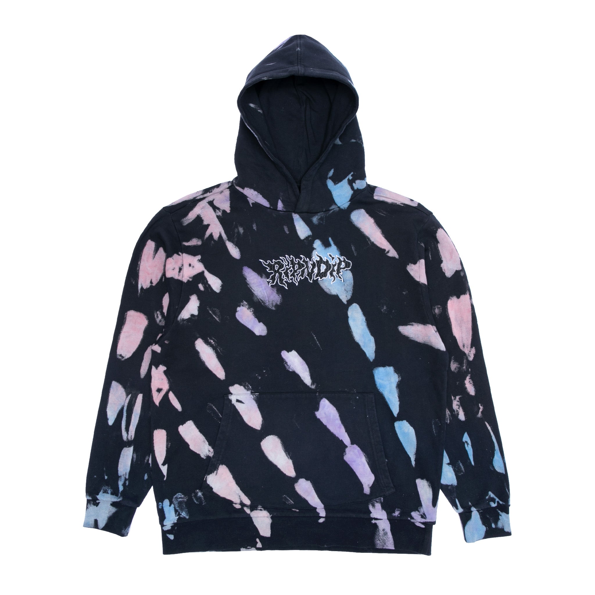 RIPNDIP Blaze Hoodie (Black/Peach/Purple Tie Dye)