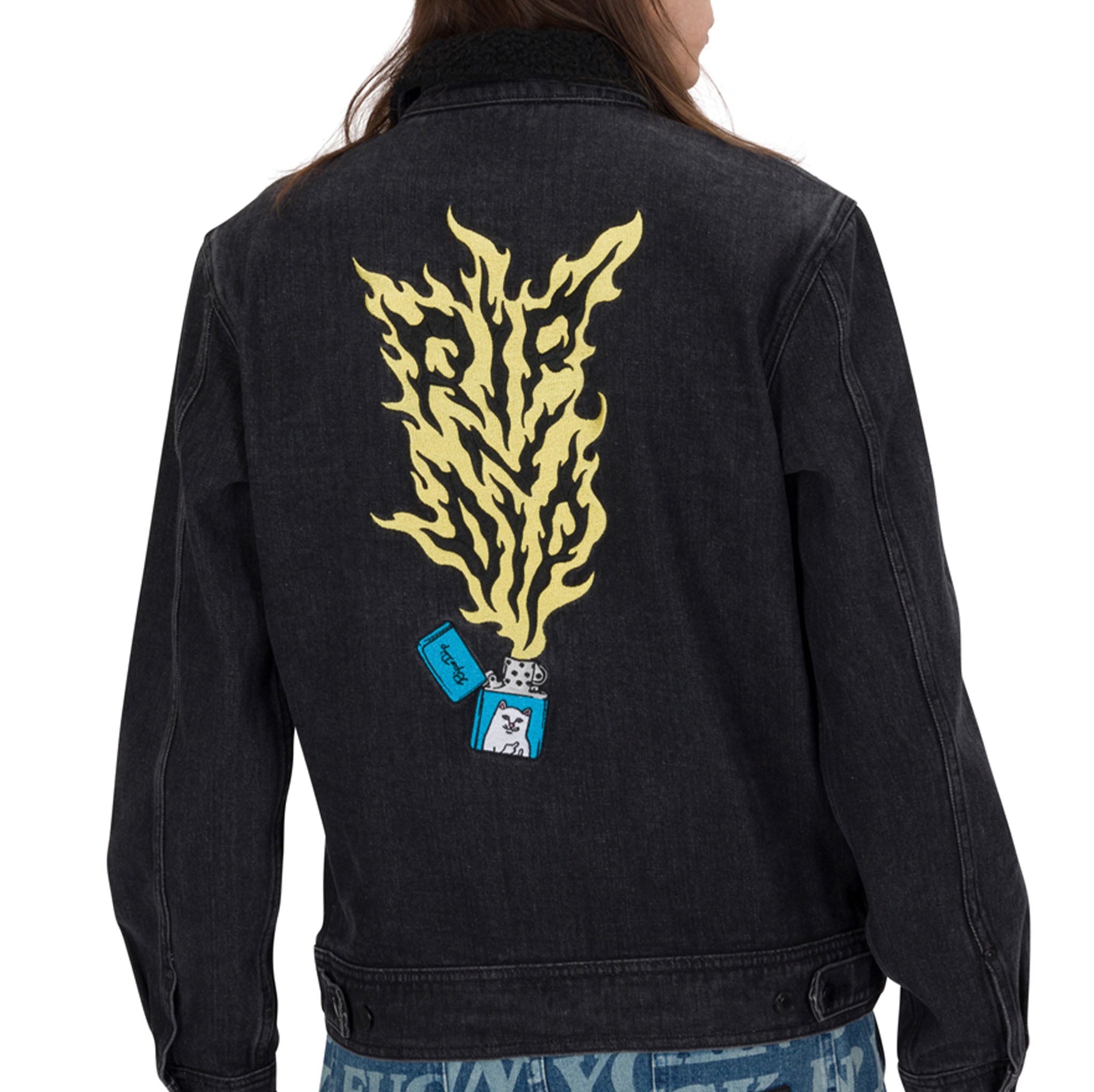 RIPNDIP Ripnlit Denim Jacket (Black Denim Wash)