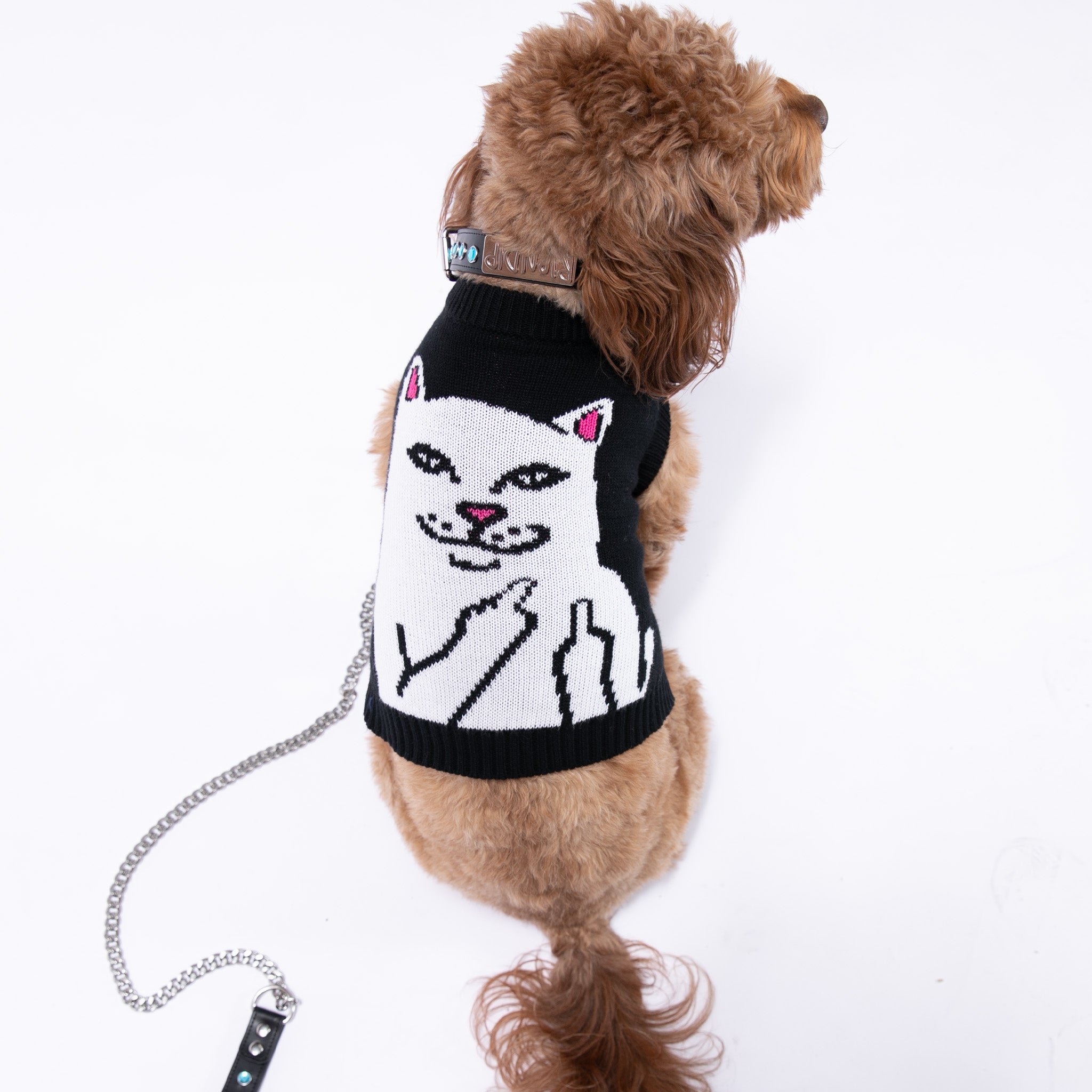 RIPNDIP Lord Nermal Pet Knit Sweater Vest (Black)