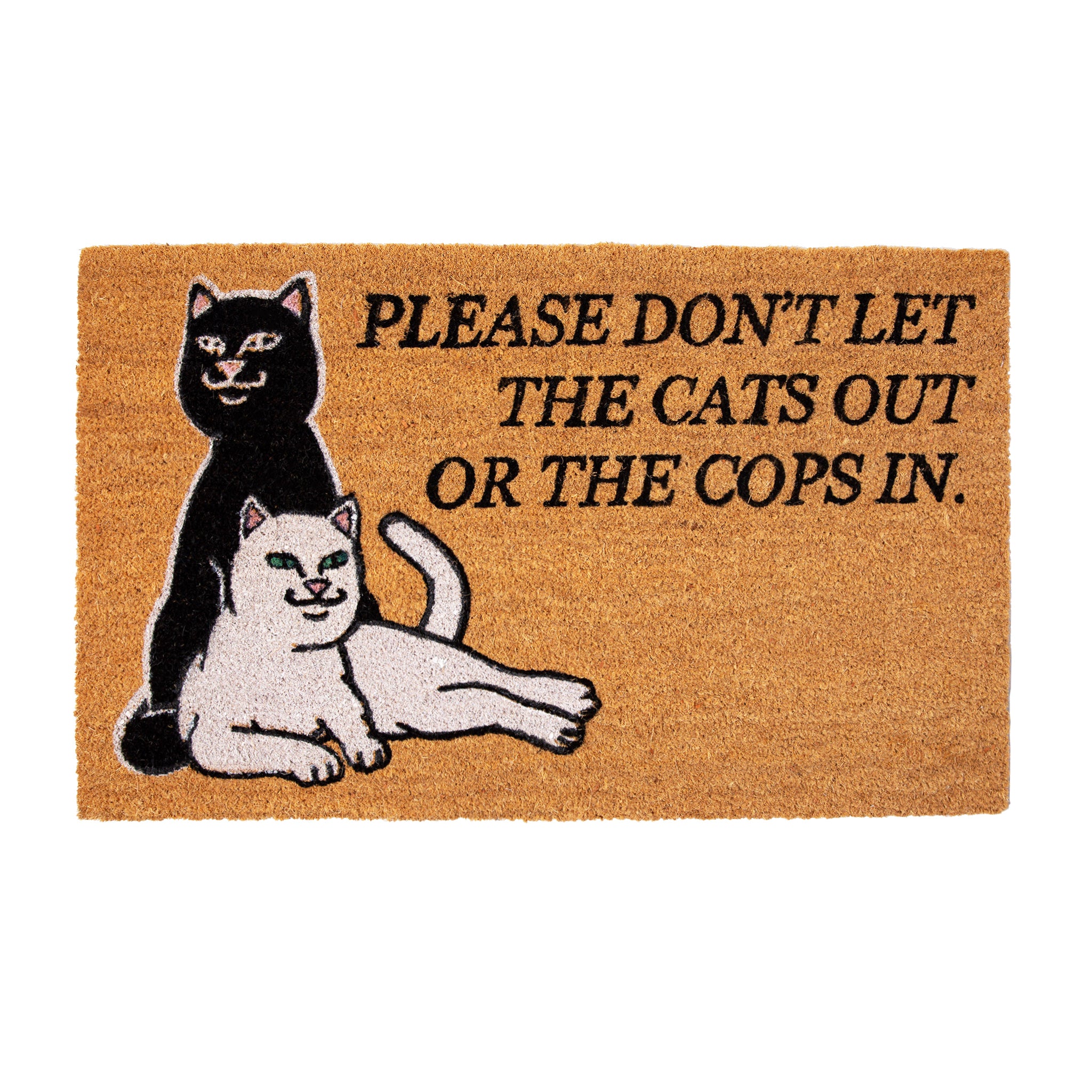 RIPNDIP Don't Let The Cops In Rug (Brown)