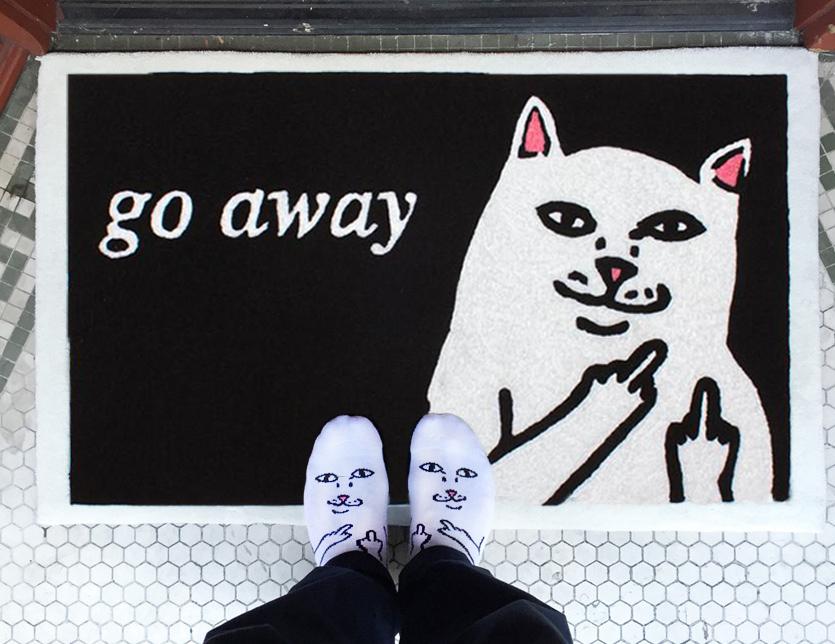 RIPNDIP Go Away Rug (Black)