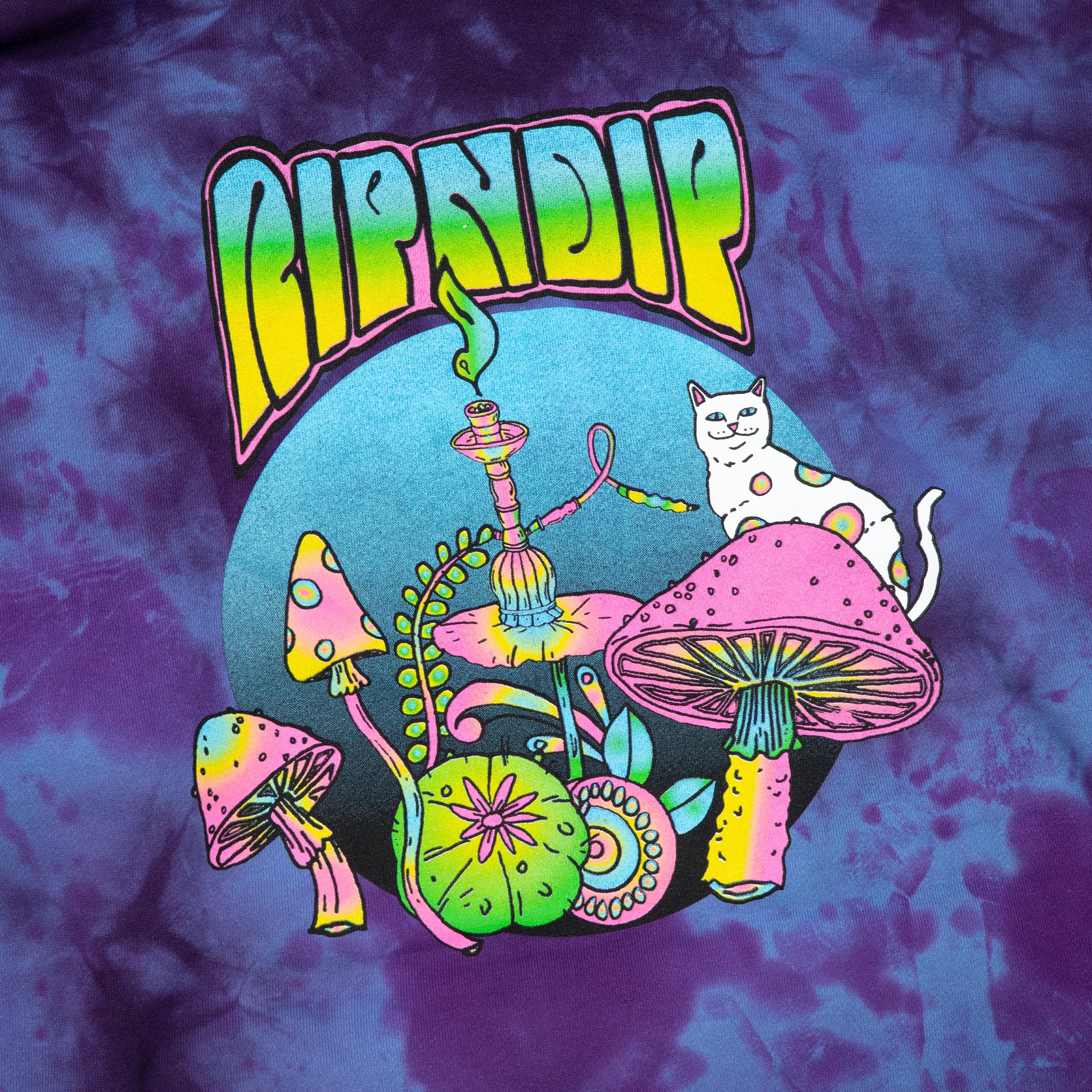 RipNDip Psychedelic Hoodie (Blue/Purple Lightning)